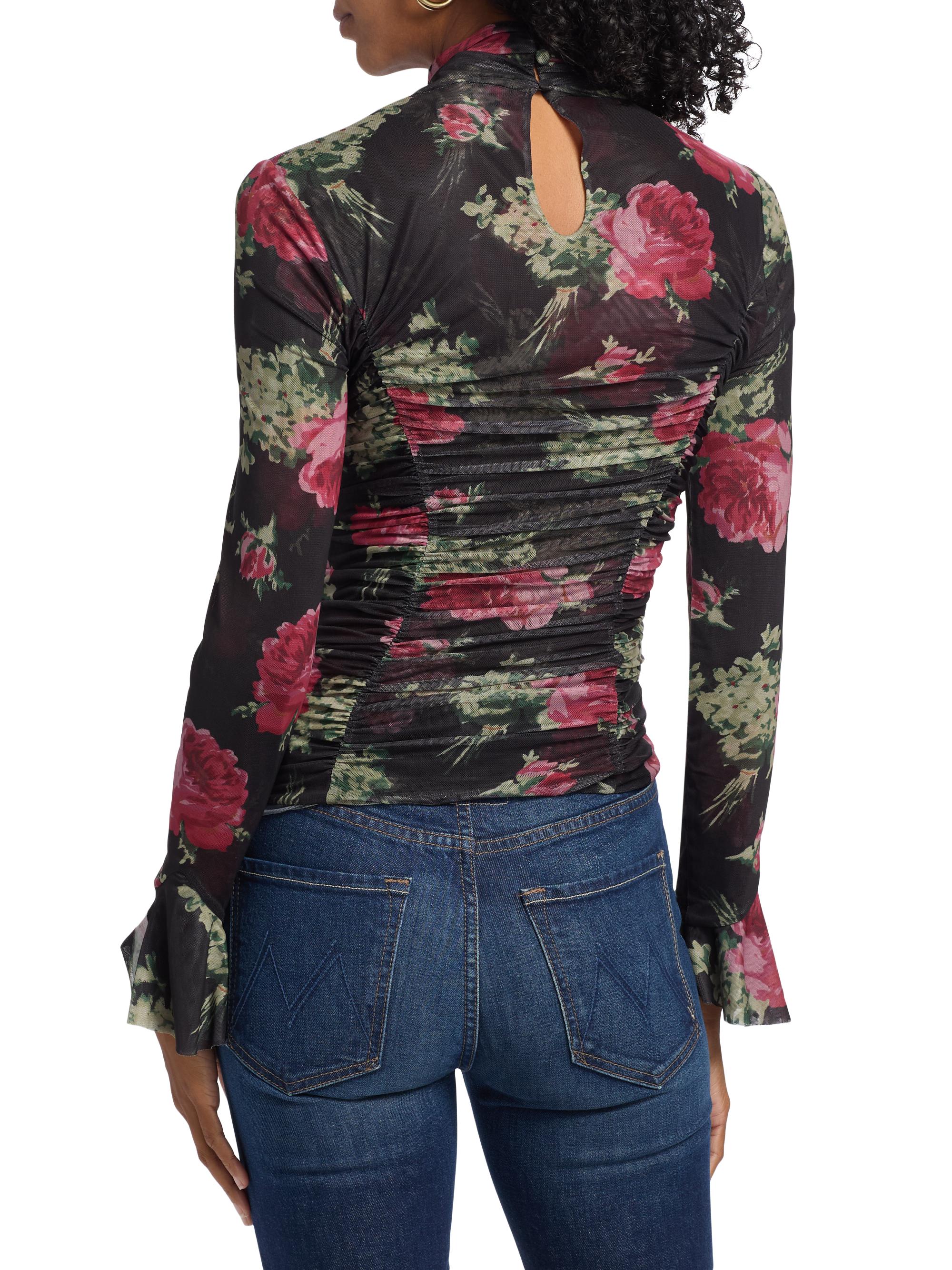 Cinq à Sept Lucy Baroque Roses Top | Saks Fifth Avenue