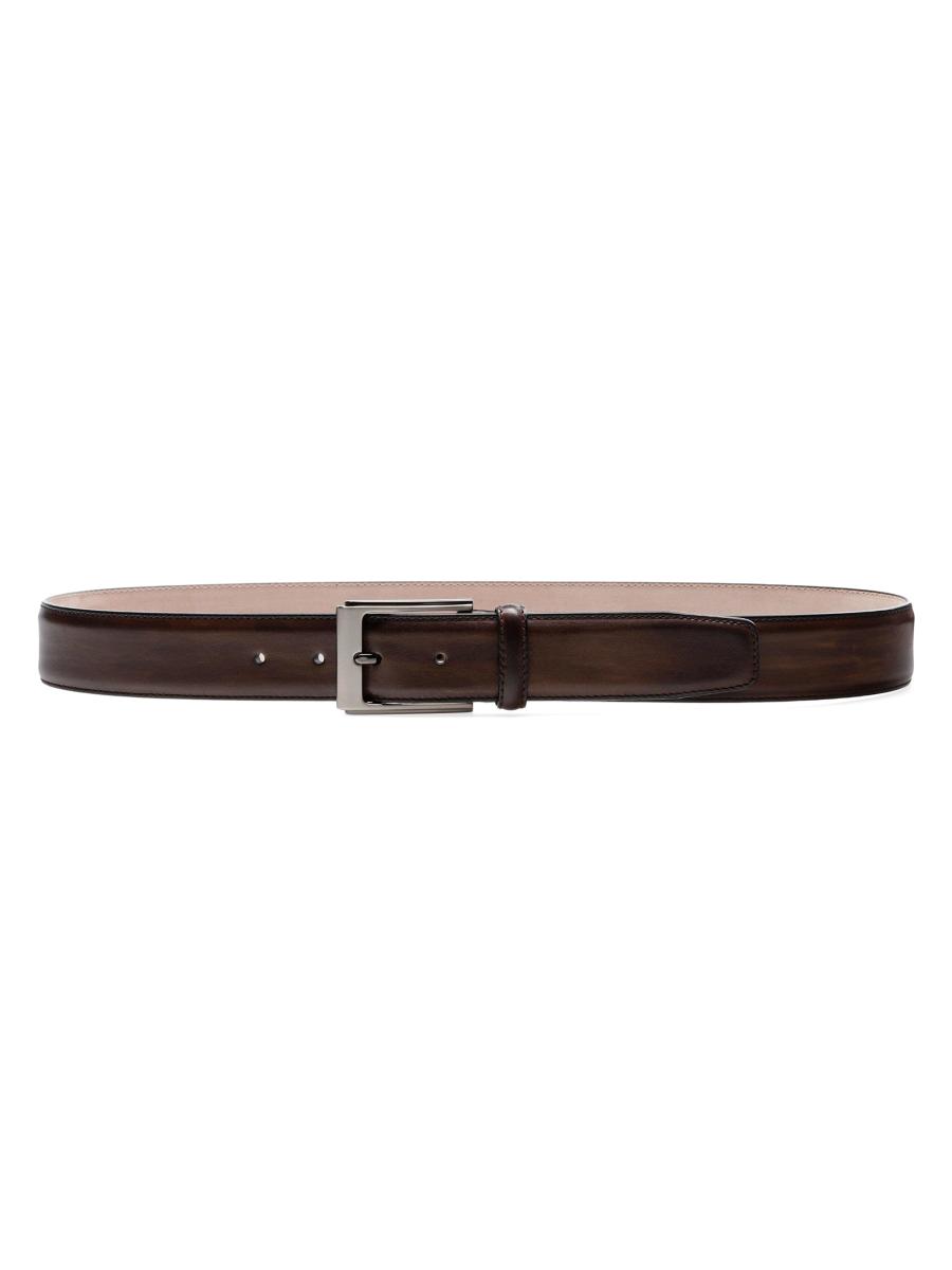 Magnanni Men's Vega Leather Belt In Tabaco