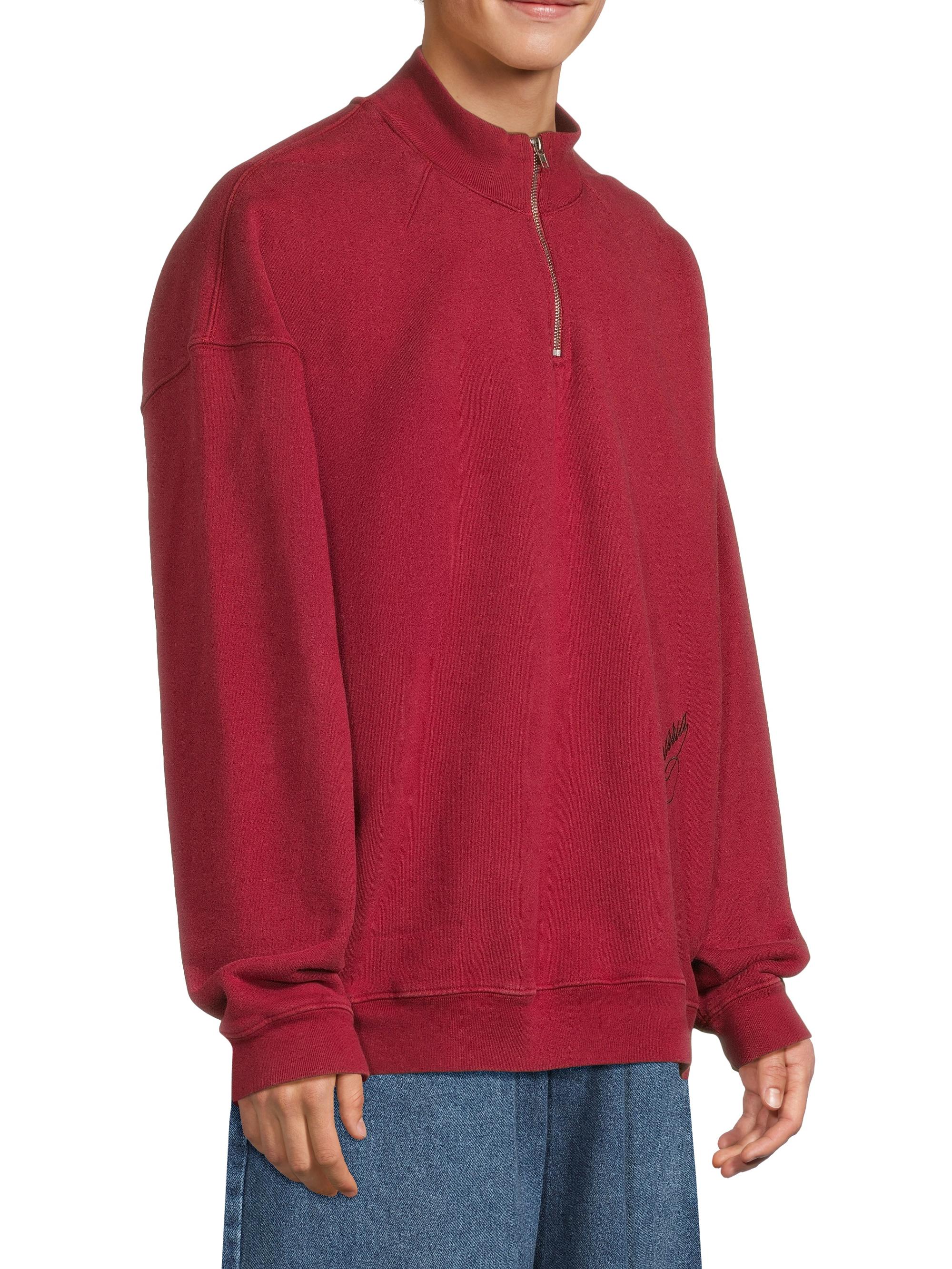 Willy Chavarria Bravo Logo-Embroidered Cotton Quarter-Zip