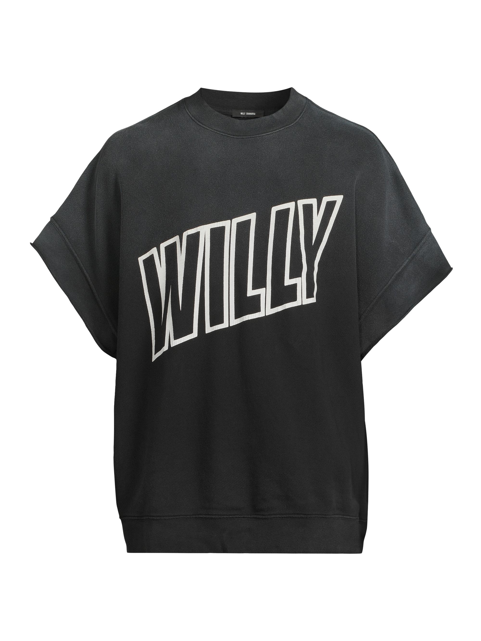 Willy Chavarria Men's Willy Cotton Jersey Oversized Muscle T-Shirt - Black