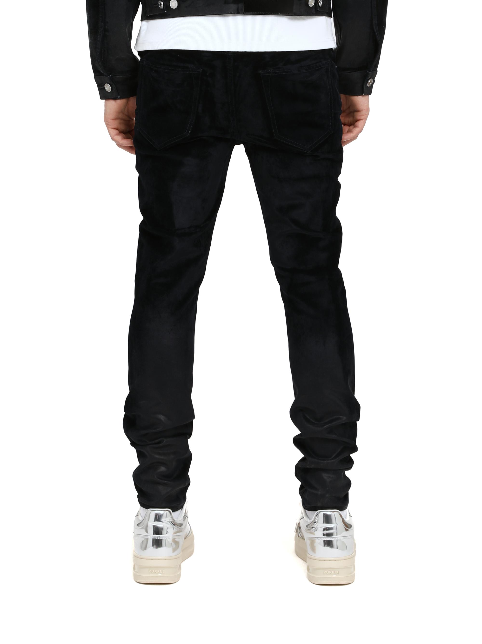 Purple Brand ブラックスキニー29インチ drip swag y2k Purple Brand Flock Dipped Stretch-Cotton Skinny Jeans | Saks Fifth