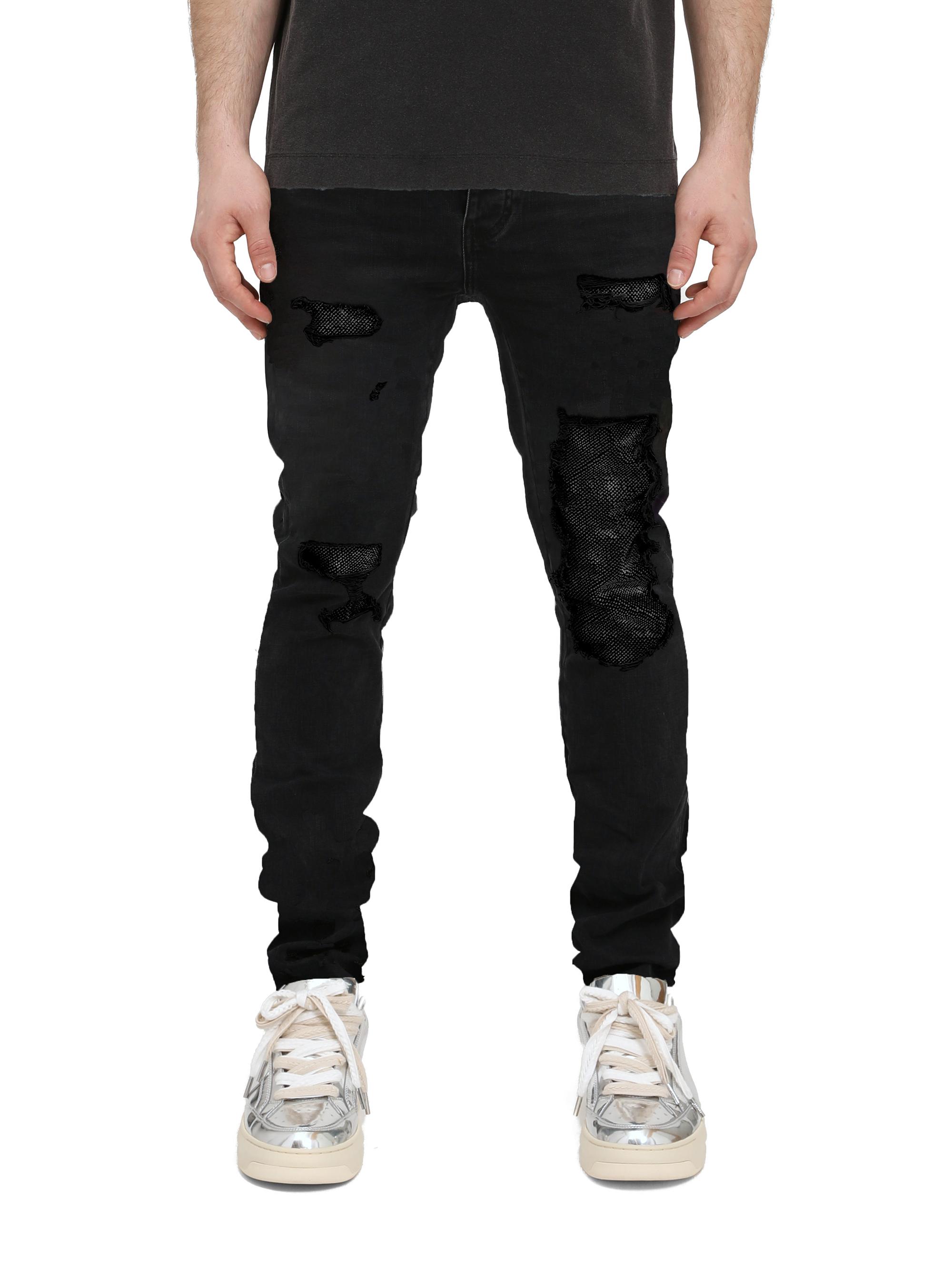 Purple Brand P001 Grunge Print Skinny Jeans | Saks Fifth Avenue