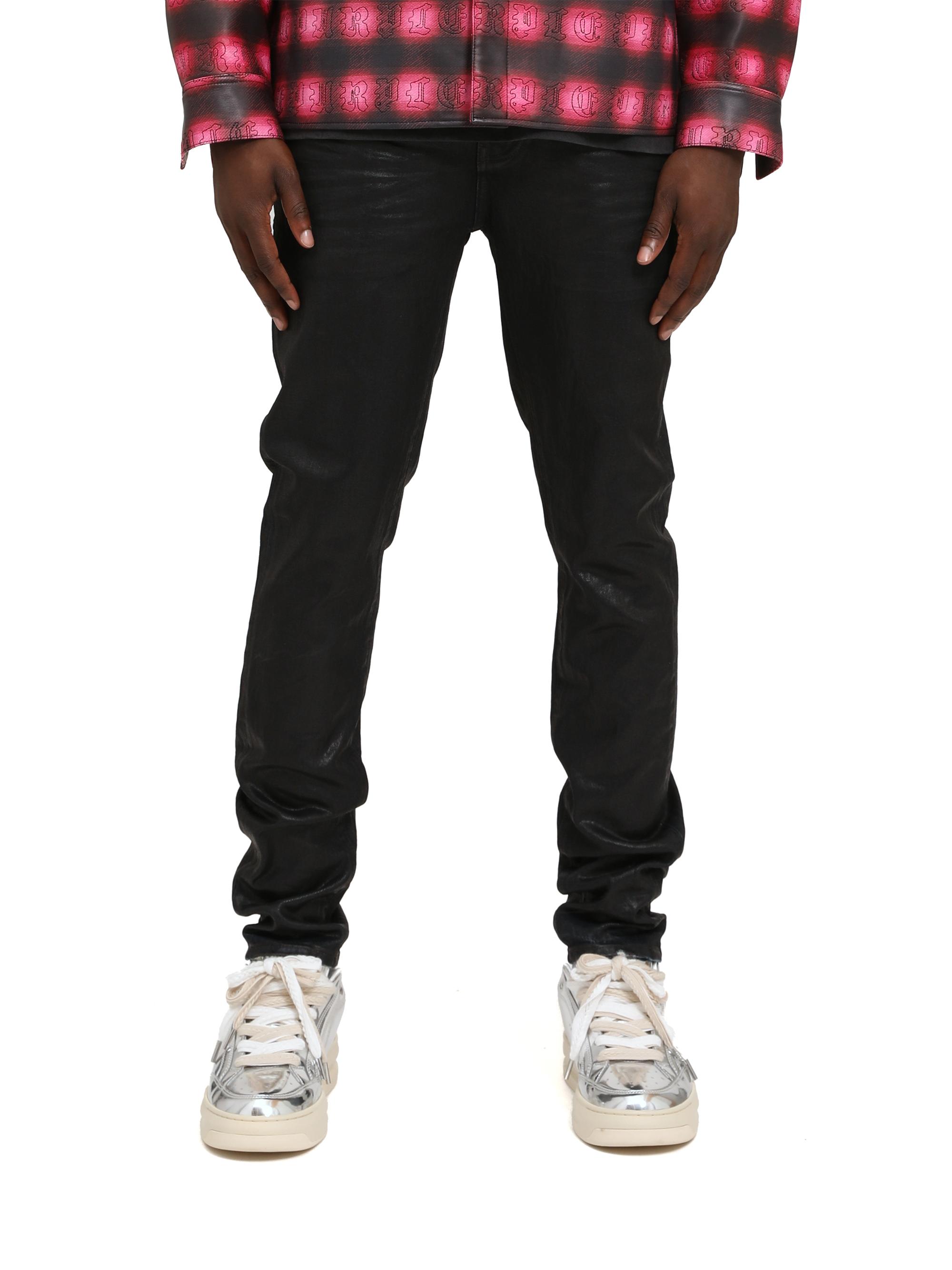 Purple Brand Coated Stretch-Cotton Skinny Jeans | Saks Fifth Avenue