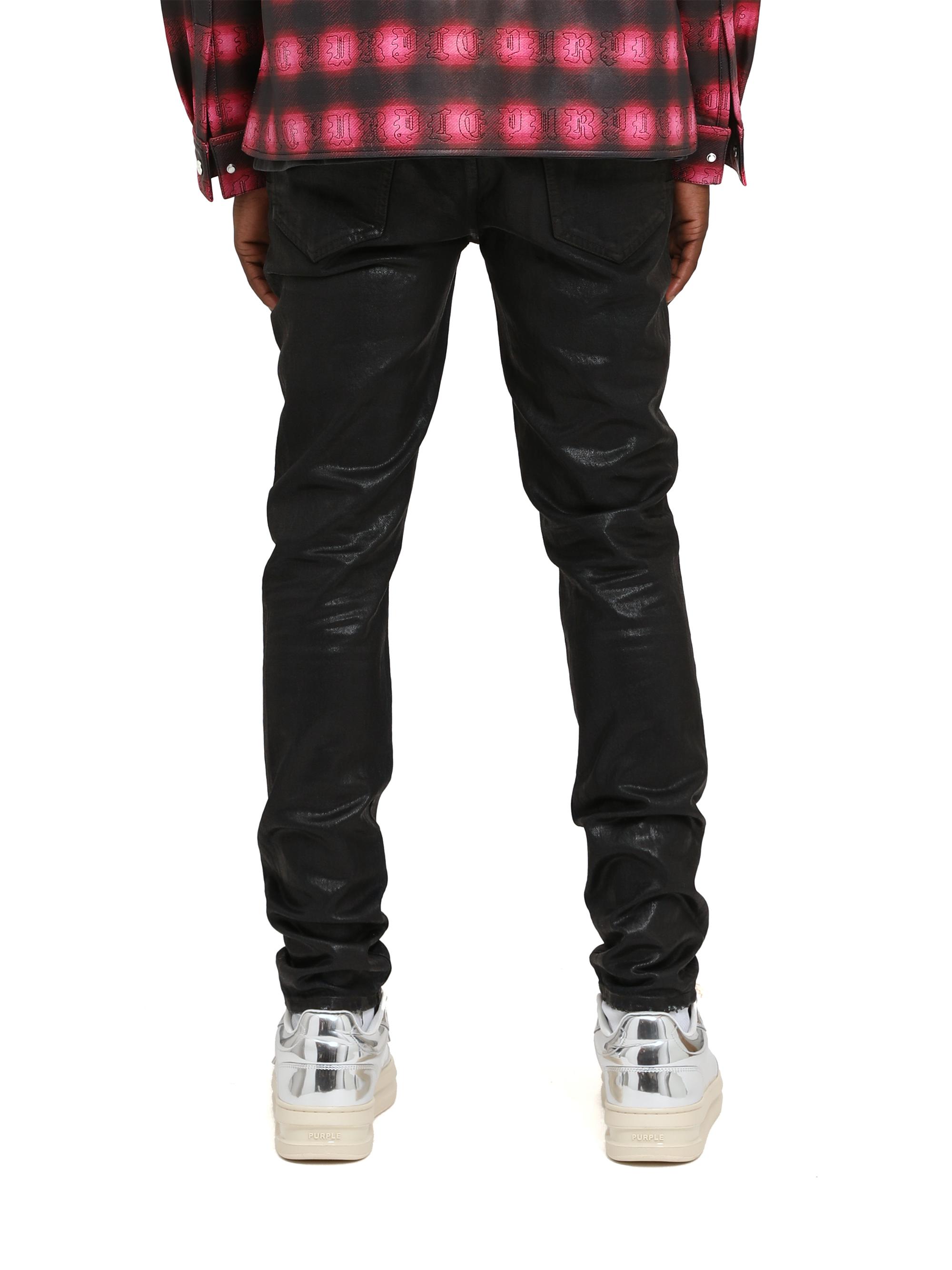Purple Brand Coated Stretch-Cotton Skinny Jeans | Saks Fifth Avenue