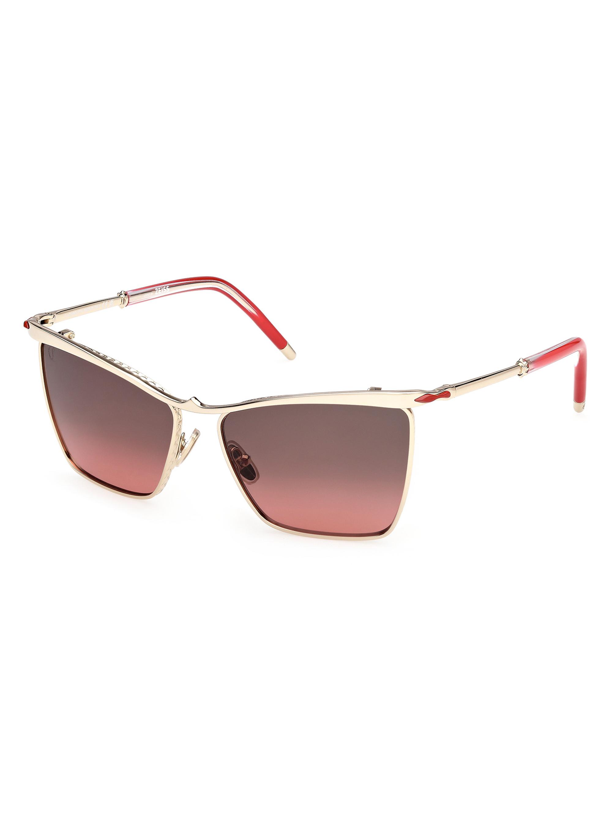 Christian Louboutin Women's Hot Chick 56MM Rectangular Sunglasses - Gold Red