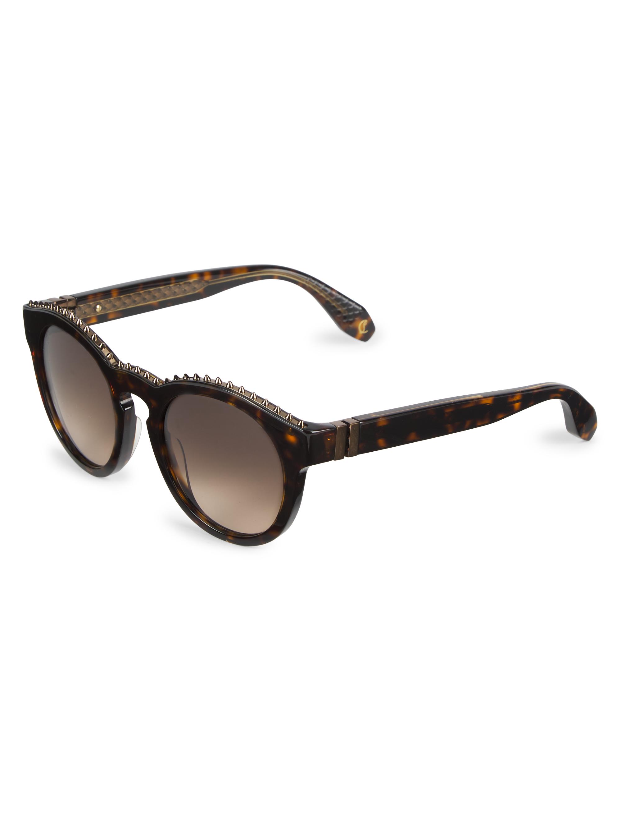 Christian Louboutin Women's Anouk 53MM Round Sunglasses - Brown