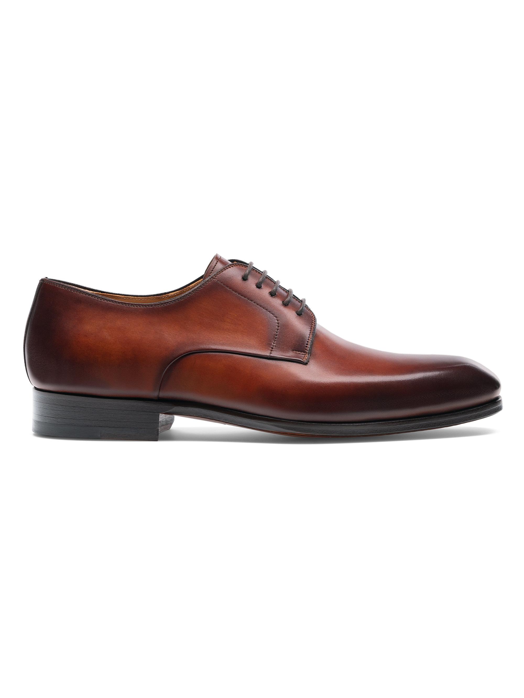 Magnanni Men's Andros Leather Lace-Up Loafers - Cognac