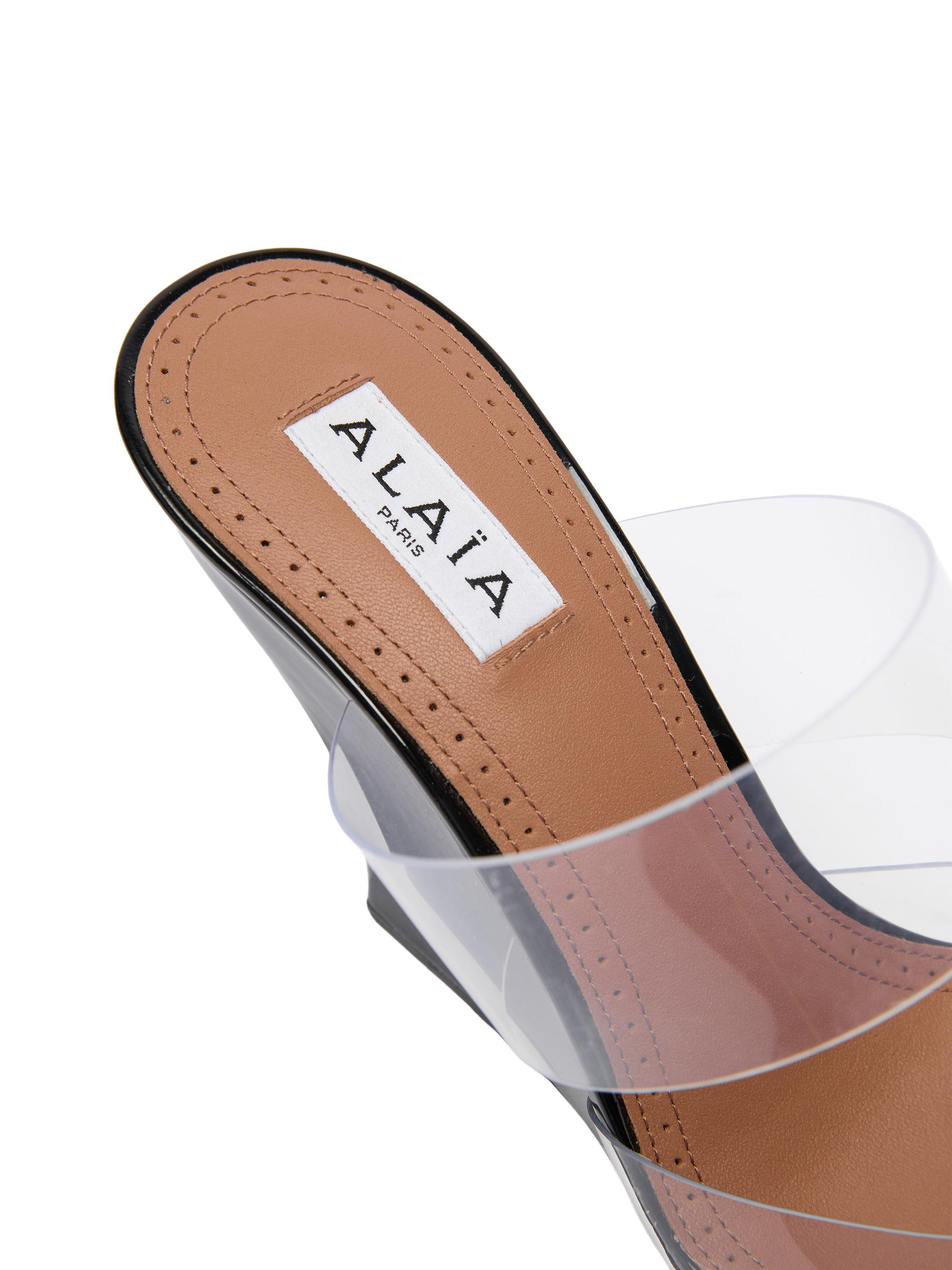 Alaïa 90MM Heart-Toe Wedge Mules | Saks Fifth Avenue