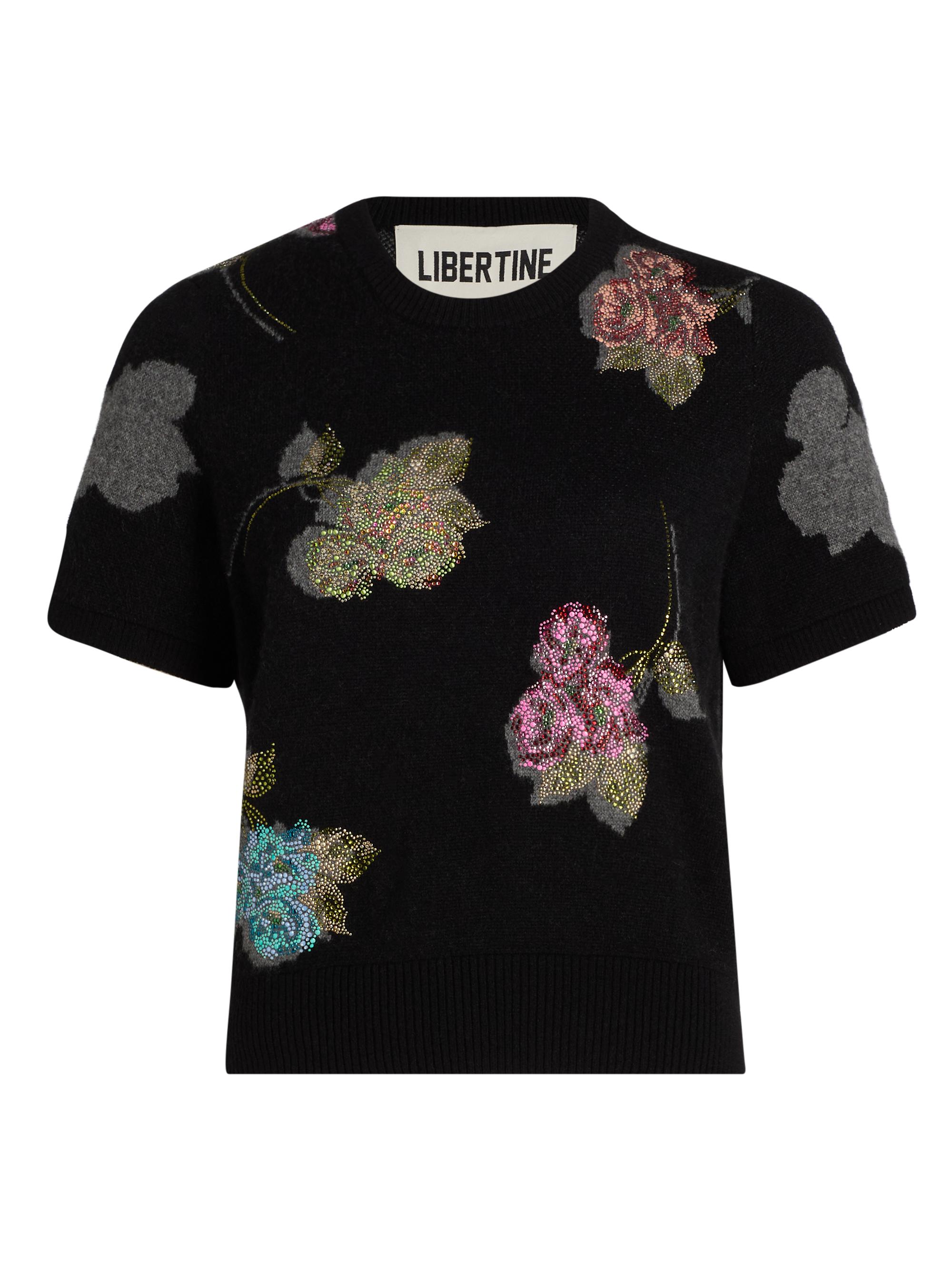 Libertine Women's Primrose Shadows Cashmere Short-Sleeve Sweater