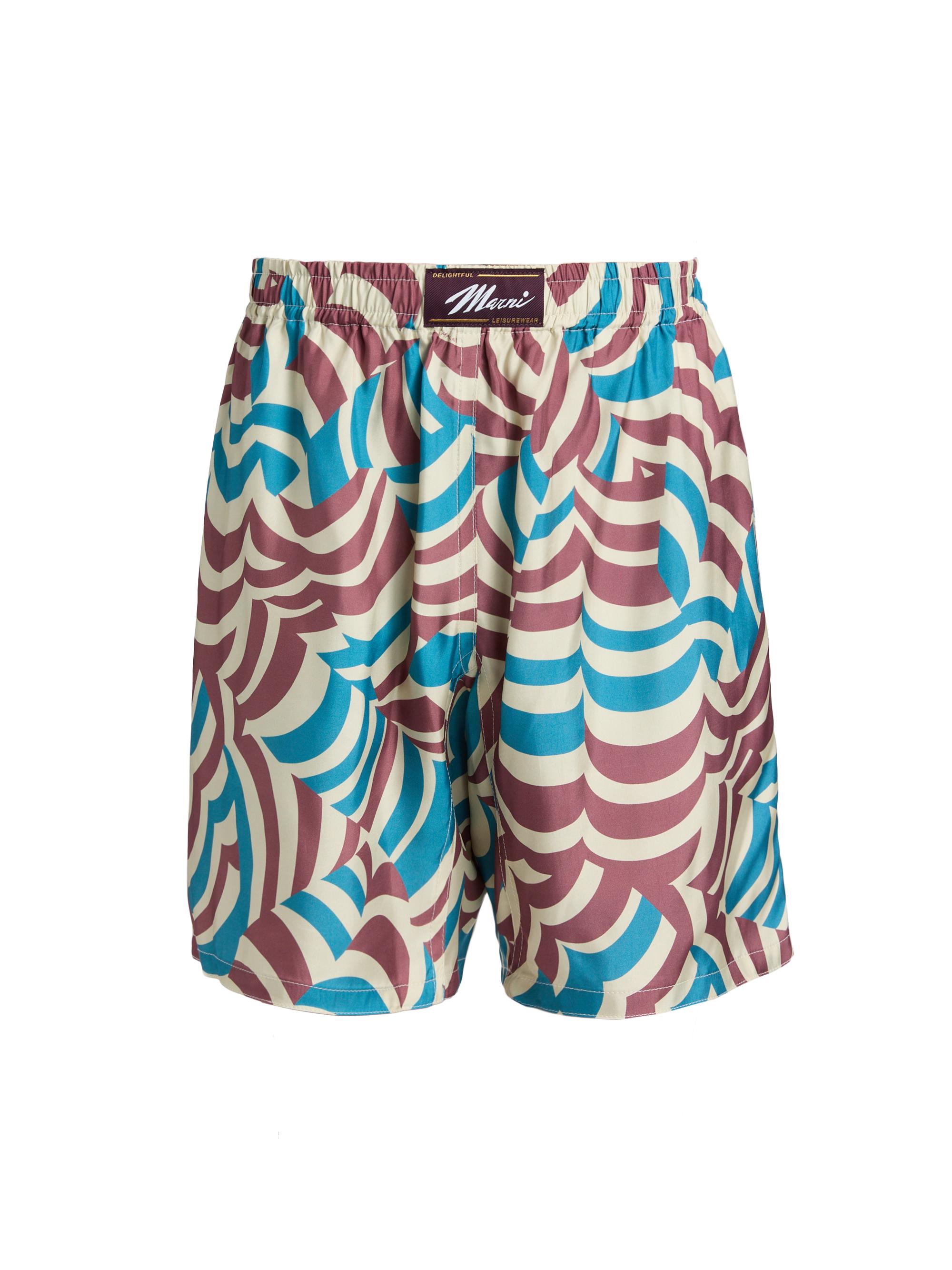 Marni Men's Printed Boxer-Style Shorts - Tobacco