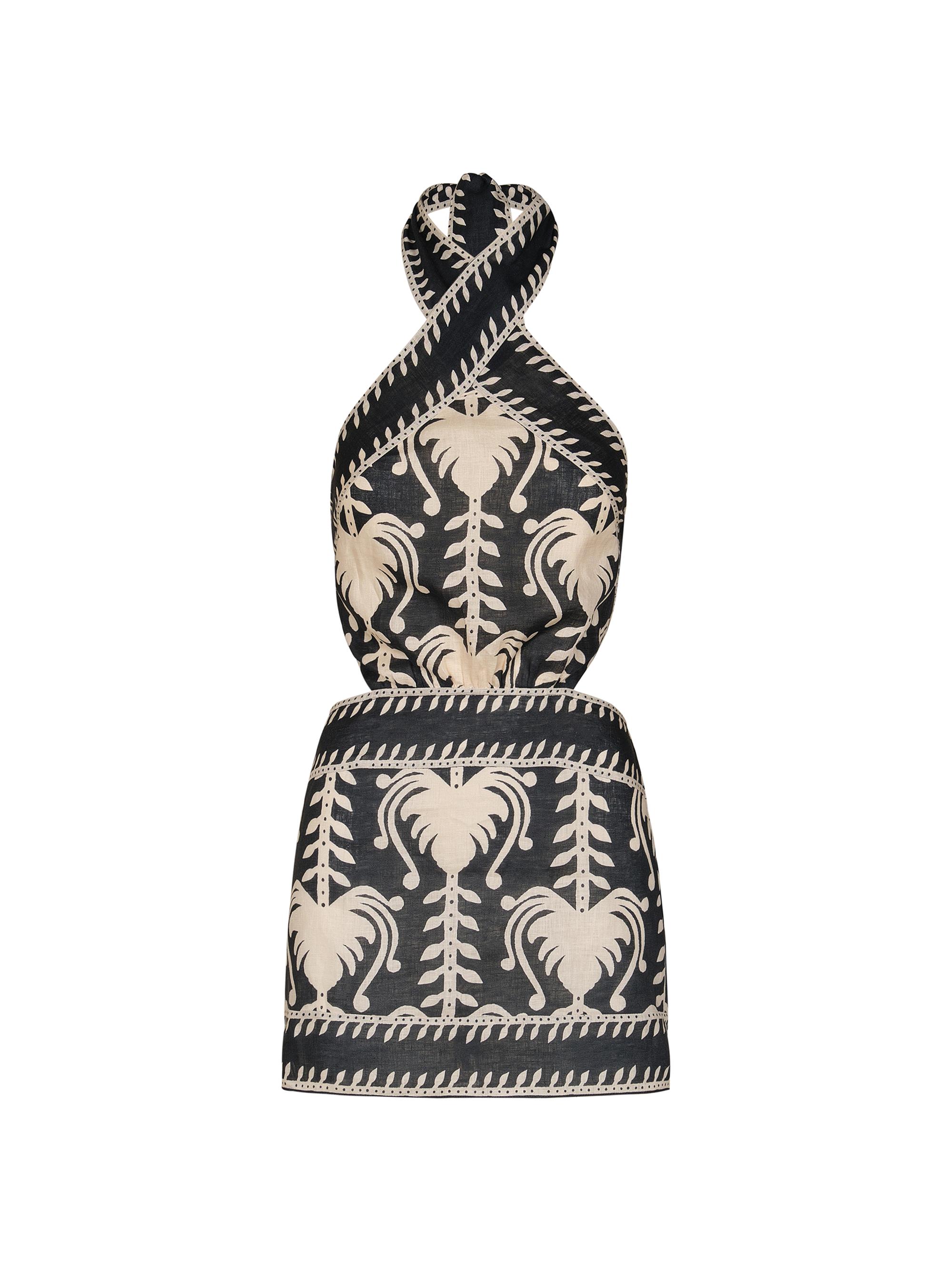 Tide Strength Halter Minidress