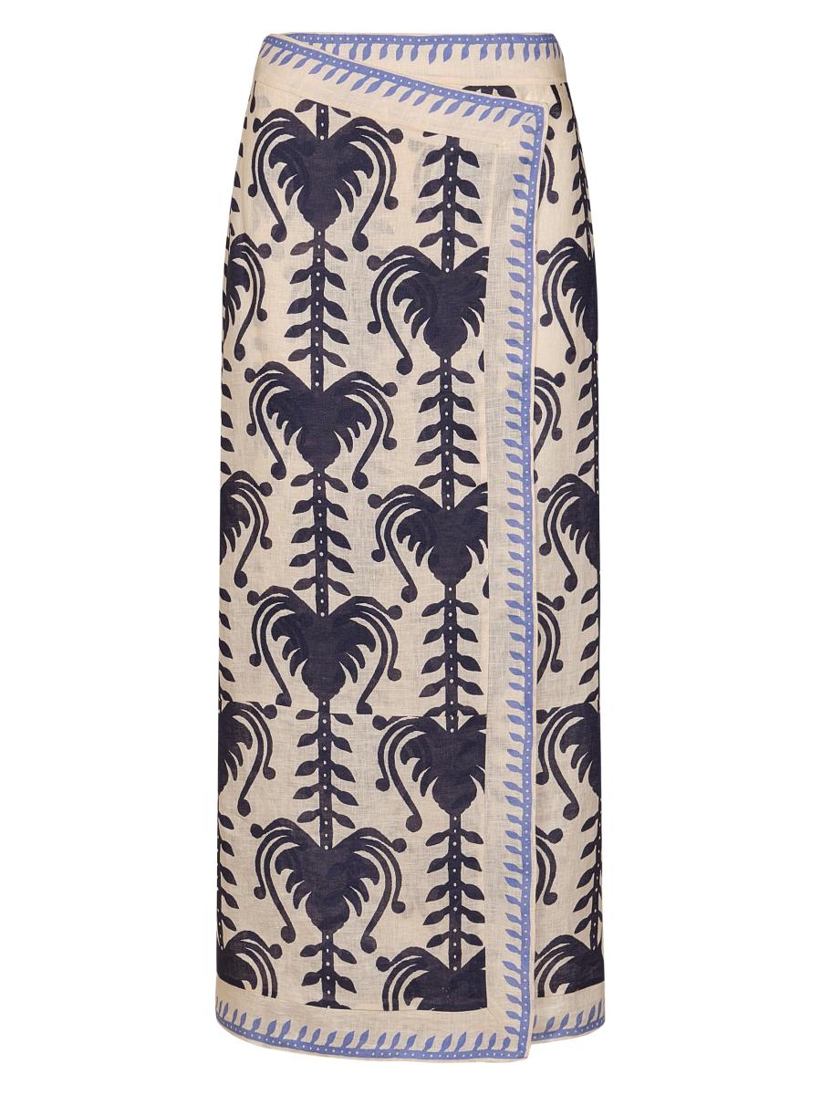Johanna Ortiz Deep Blue Sea Midi-Skirt | Saks Fifth Avenue