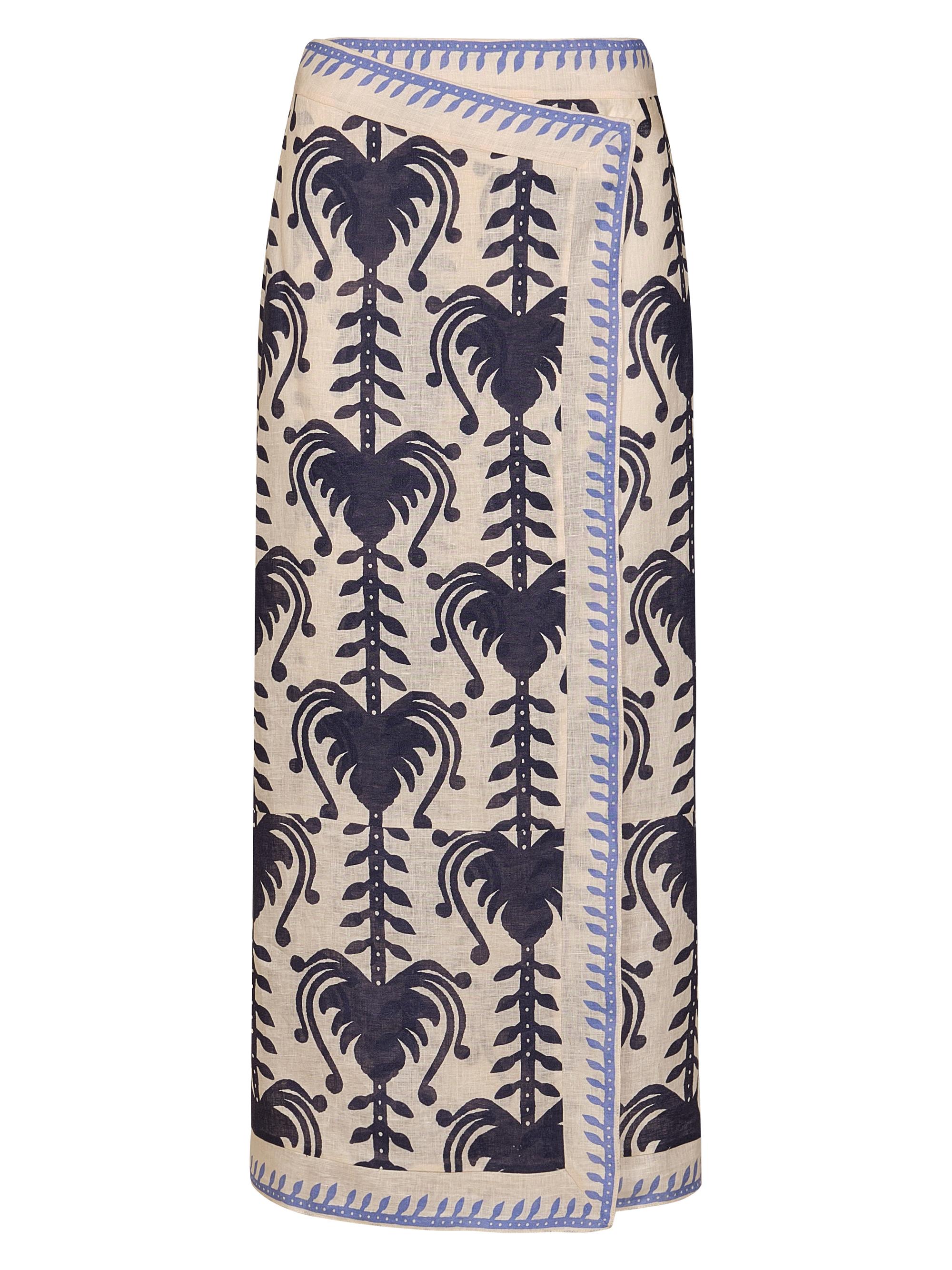 Deep Blue Sea Midi-Skirt