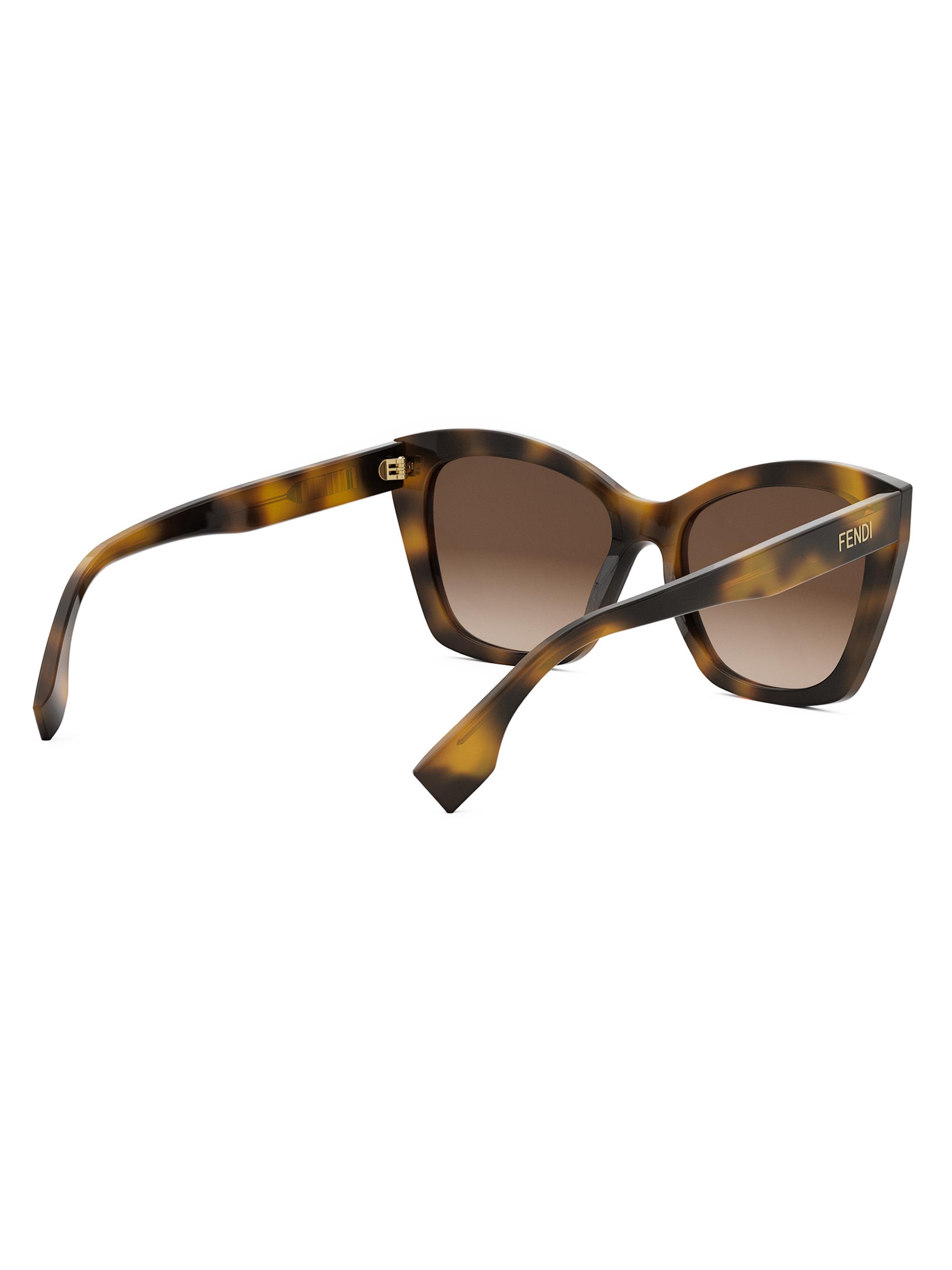 FENDI サングラス Fendi Fendigraphy 51mm Acetate & Metal Cat-Eye Sunglasses | Neiman