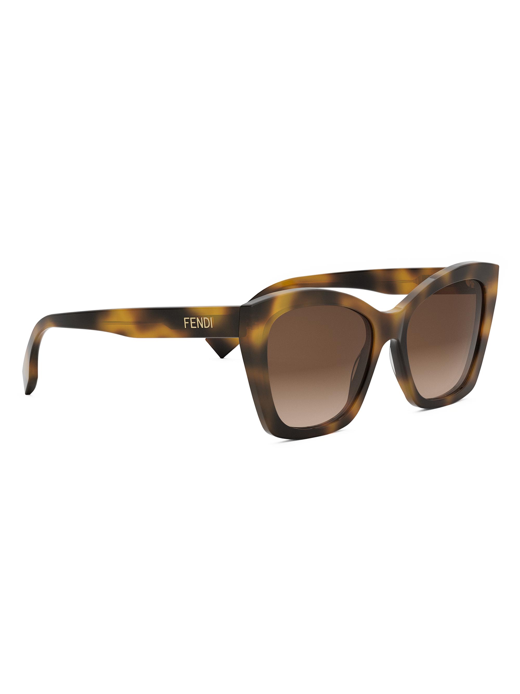 FENDI サングラス Fendi Fendigraphy 51mm Acetate & Metal Cat-Eye Sunglasses | Neiman