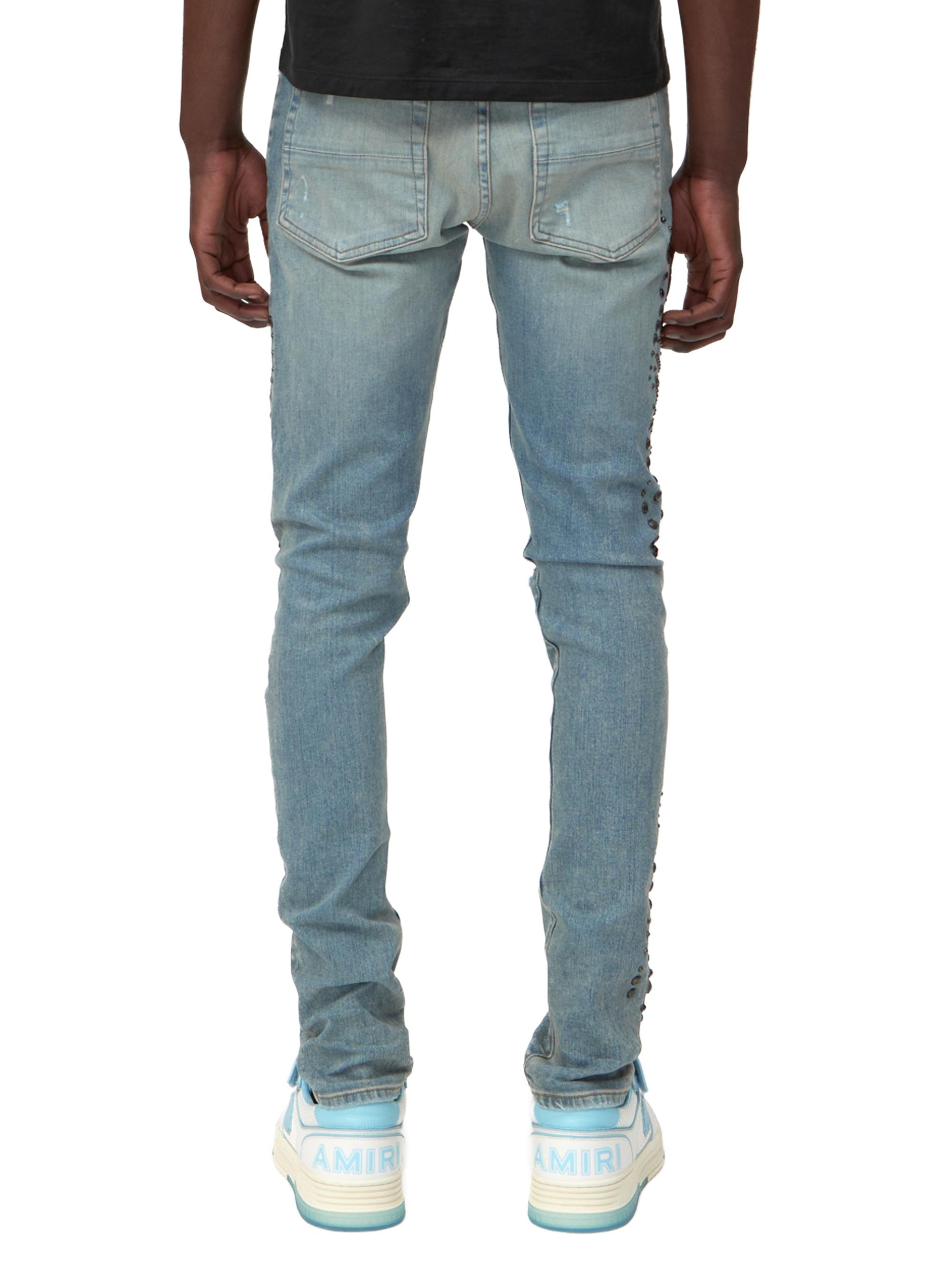 Amiri Floral Stud Skinny Jeans | Saks Fifth Avenue