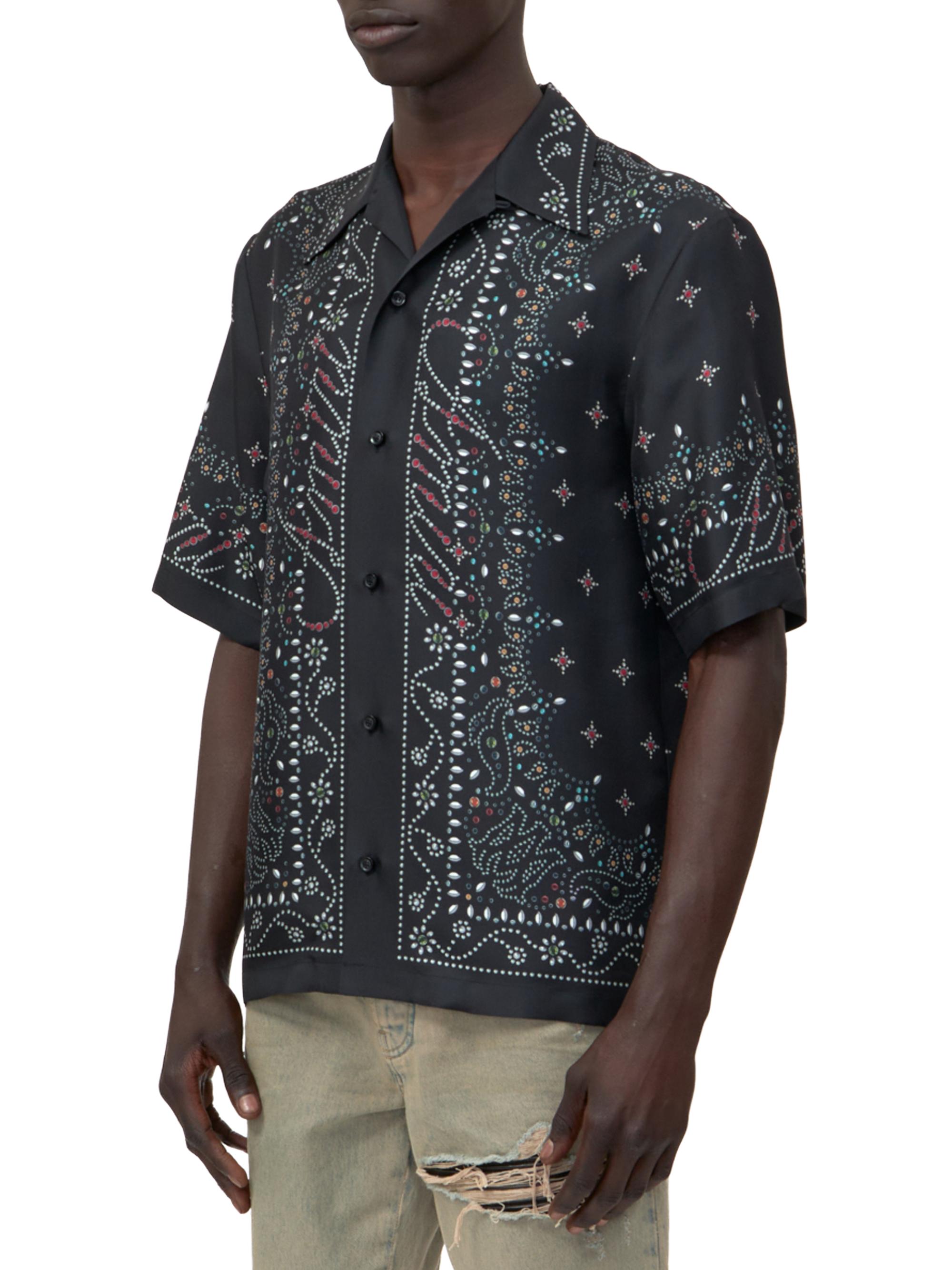 Amiri Stud Silk Bowling Shirt | Saks Fifth Avenue