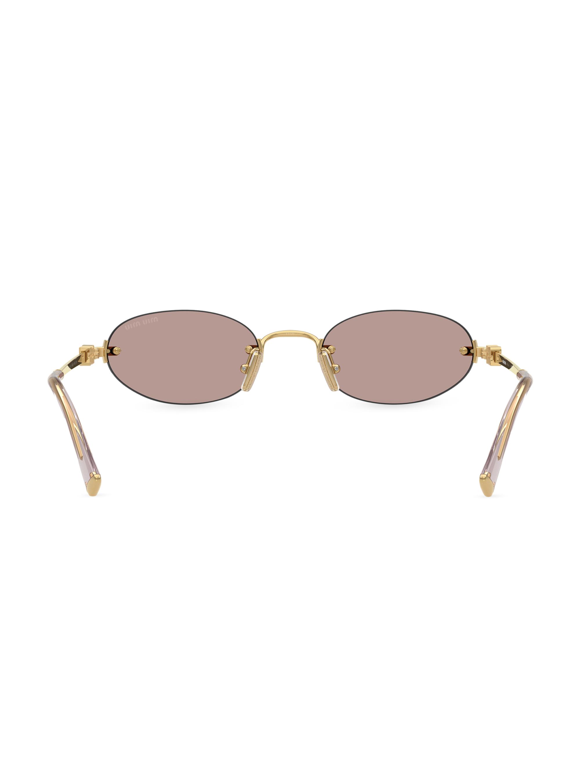 Miu Miu 51MM Oval Sunglasses | Saks Fifth Avenue