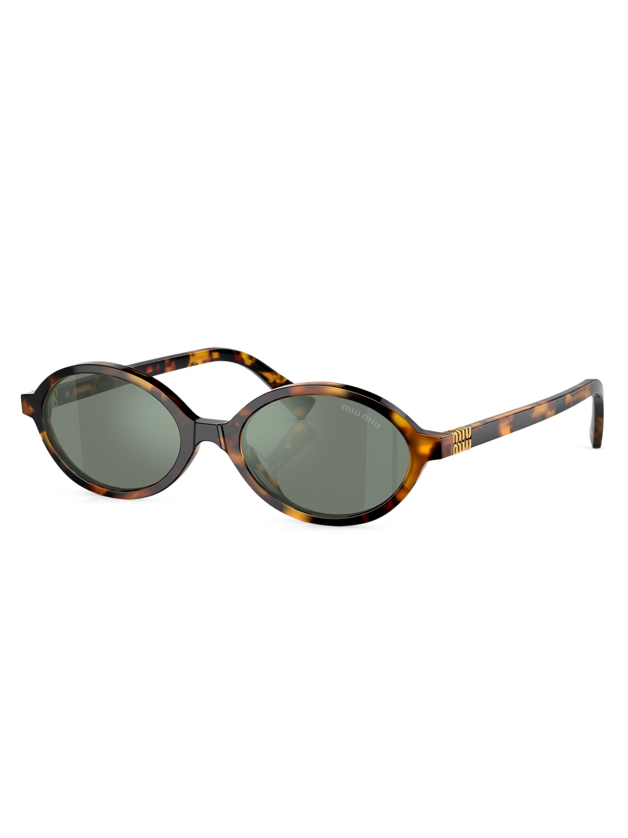 Miu Miu 50MM Oval Sunglasses | Saks Fifth Avenue