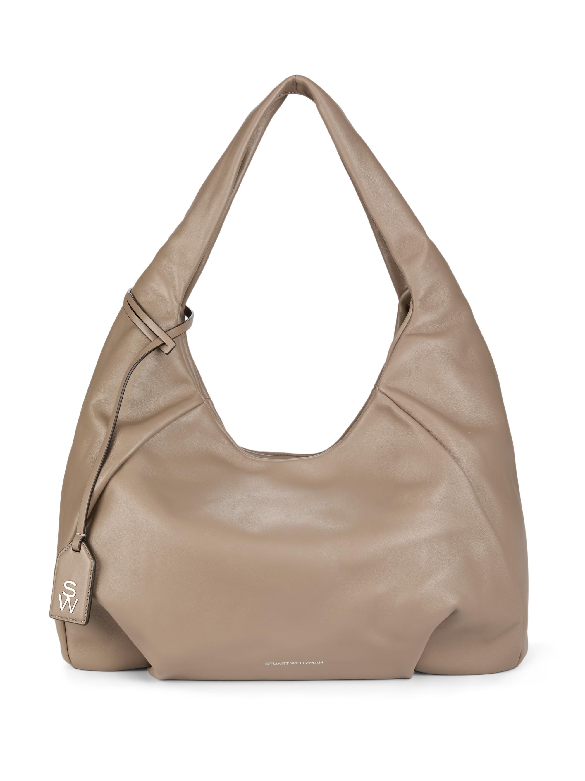 Stuart Weitzman Women's Moba Nappa Leather Hobo Bag - Cashmere