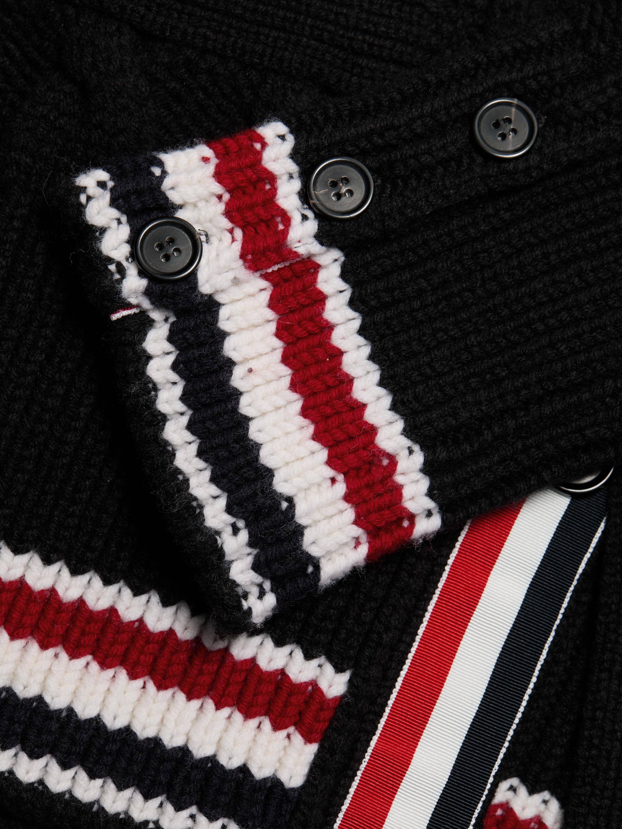 Thom Browne Cable-Knit Merino Wool Cardigan | Saks Fifth Avenue