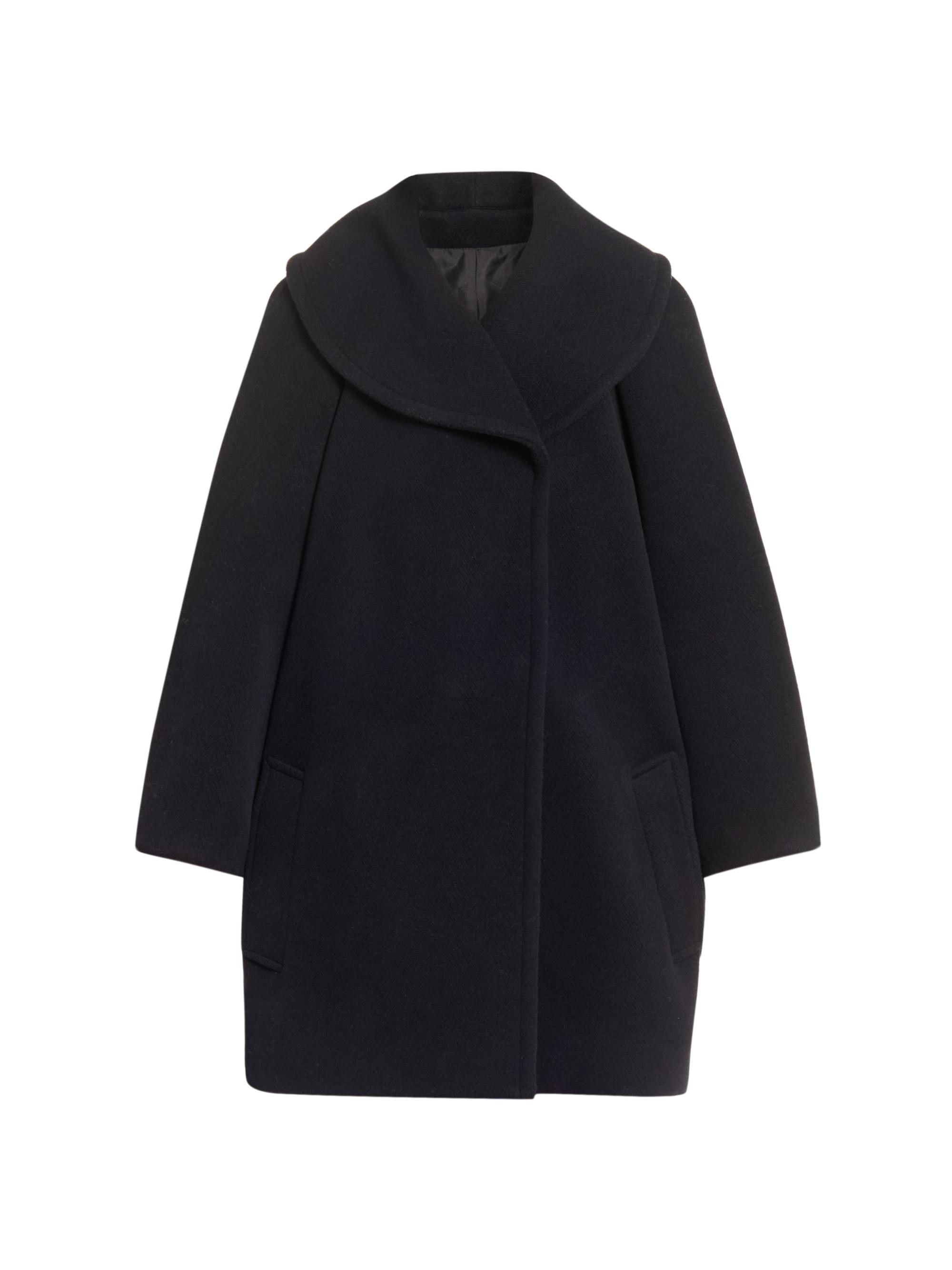 Alaïa Women's Caban Plie Wool Coat - Minuit