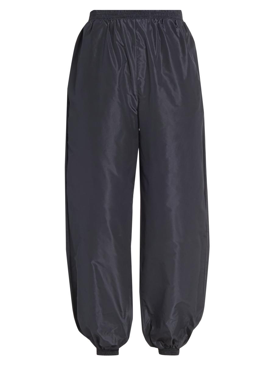 Alaïa Women's Silk-blend Track Pants In Blue