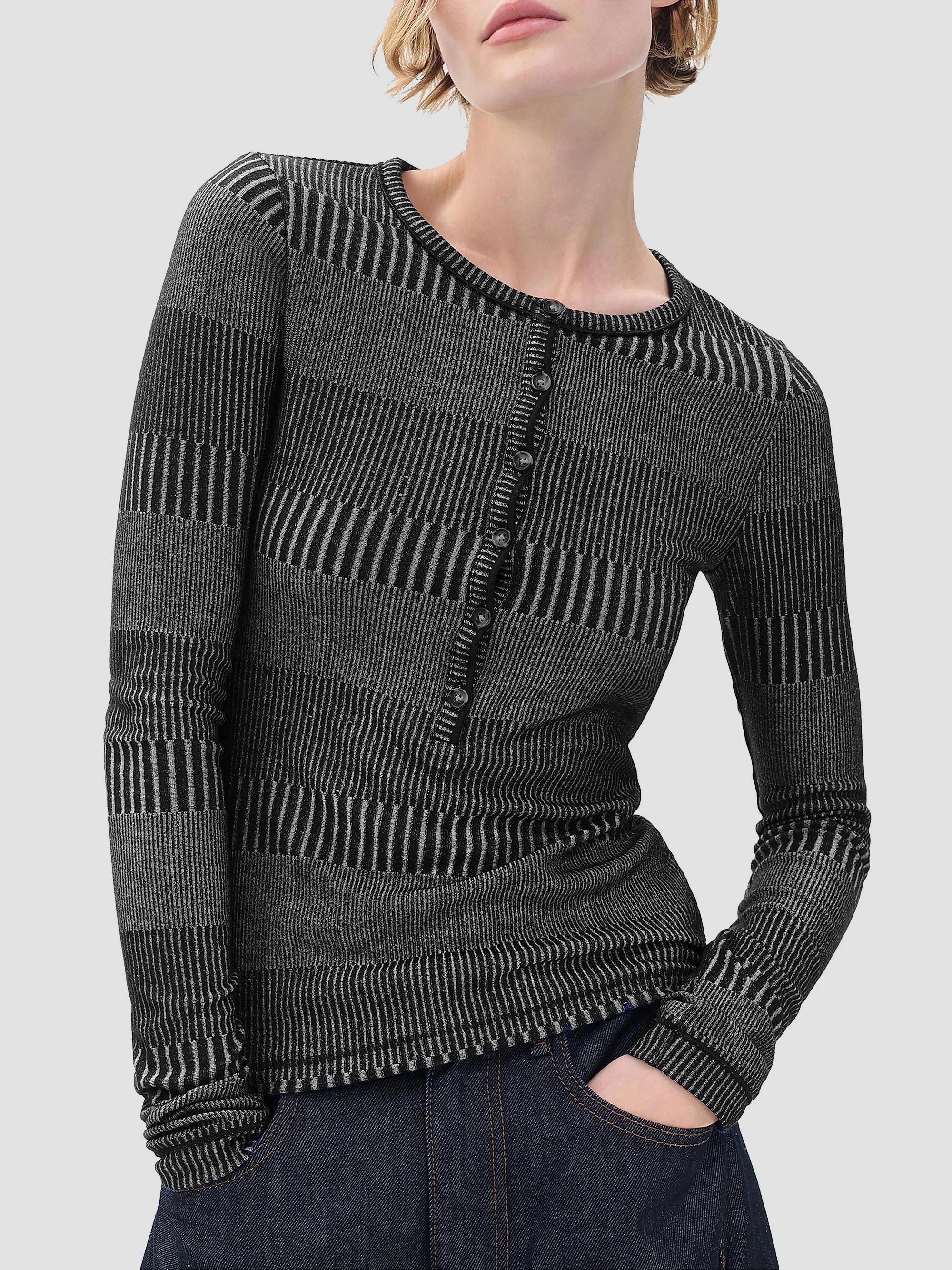 rag & bone Two-Tone Rib-Knit Shirt | Saks Fifth Avenue
