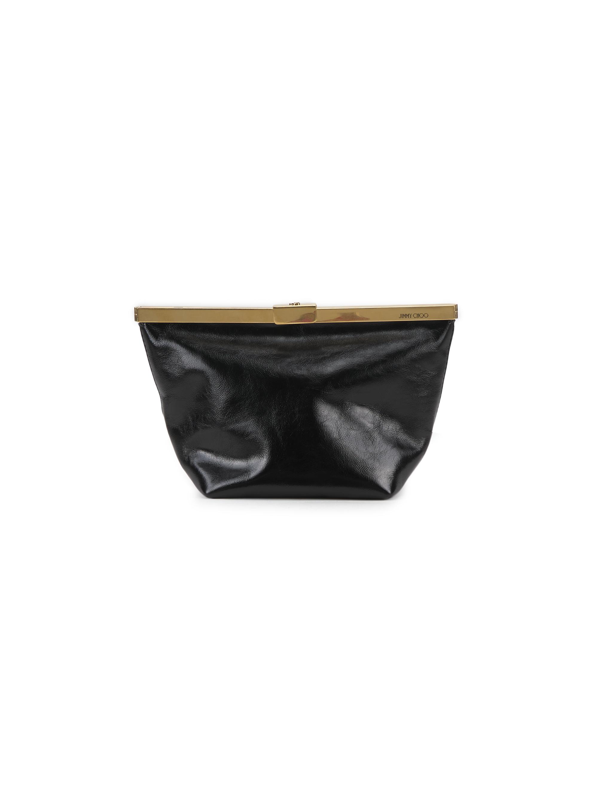 Jimmy Choo Women's Ganache Leather Shoulder Bag - Black Gold