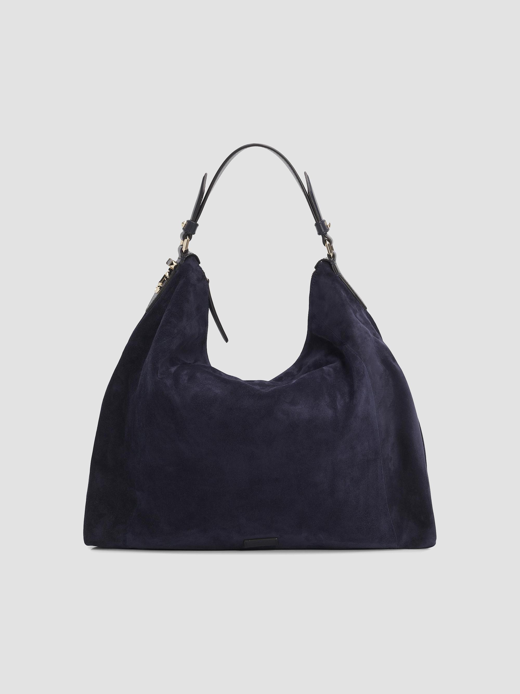 Jimmy Choo Ana Logo Suede Hobo Bag | Saks Fifth Avenue