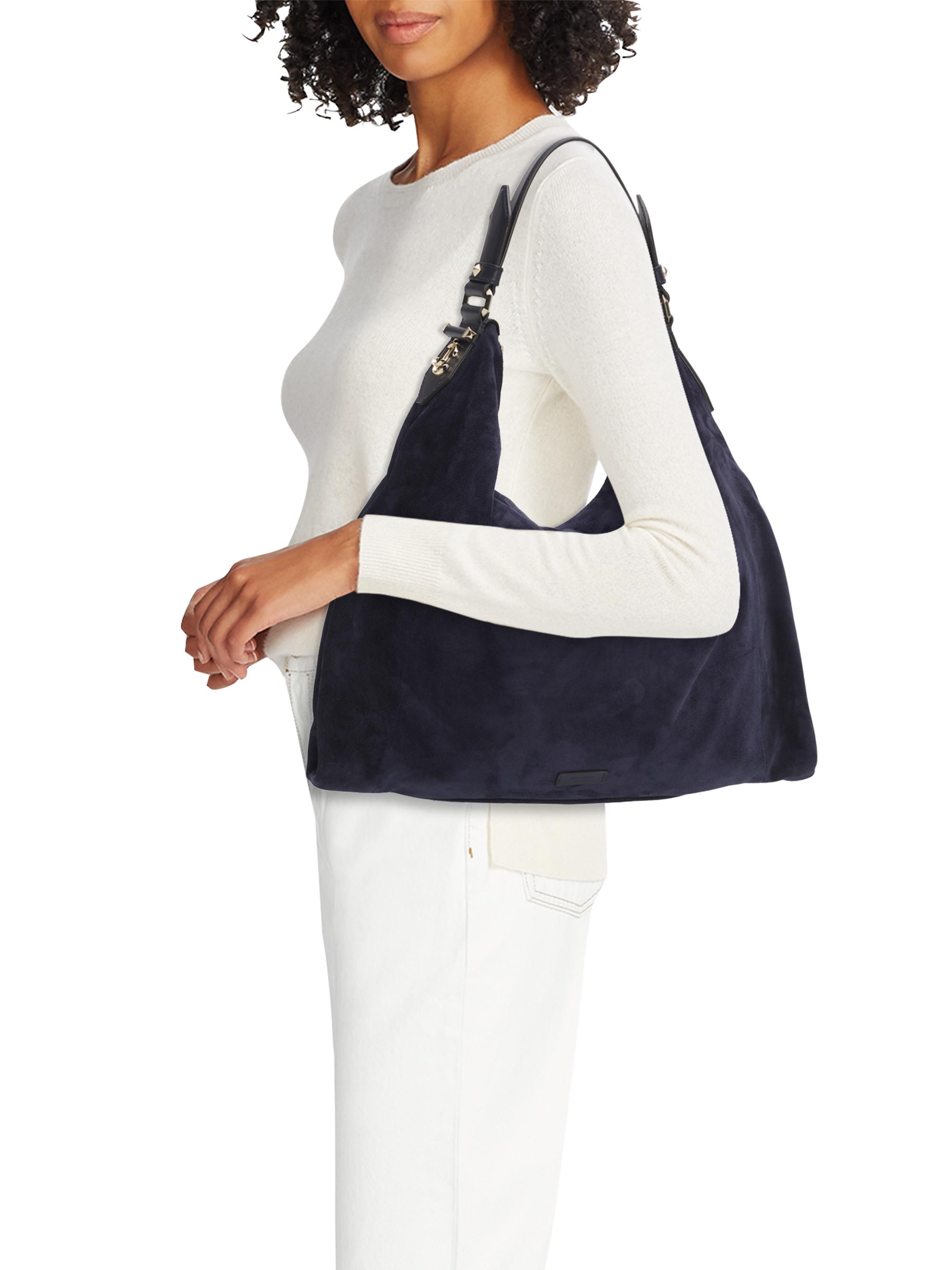 Jimmy Choo Ana Logo Suede Hobo Bag | Saks Fifth Avenue