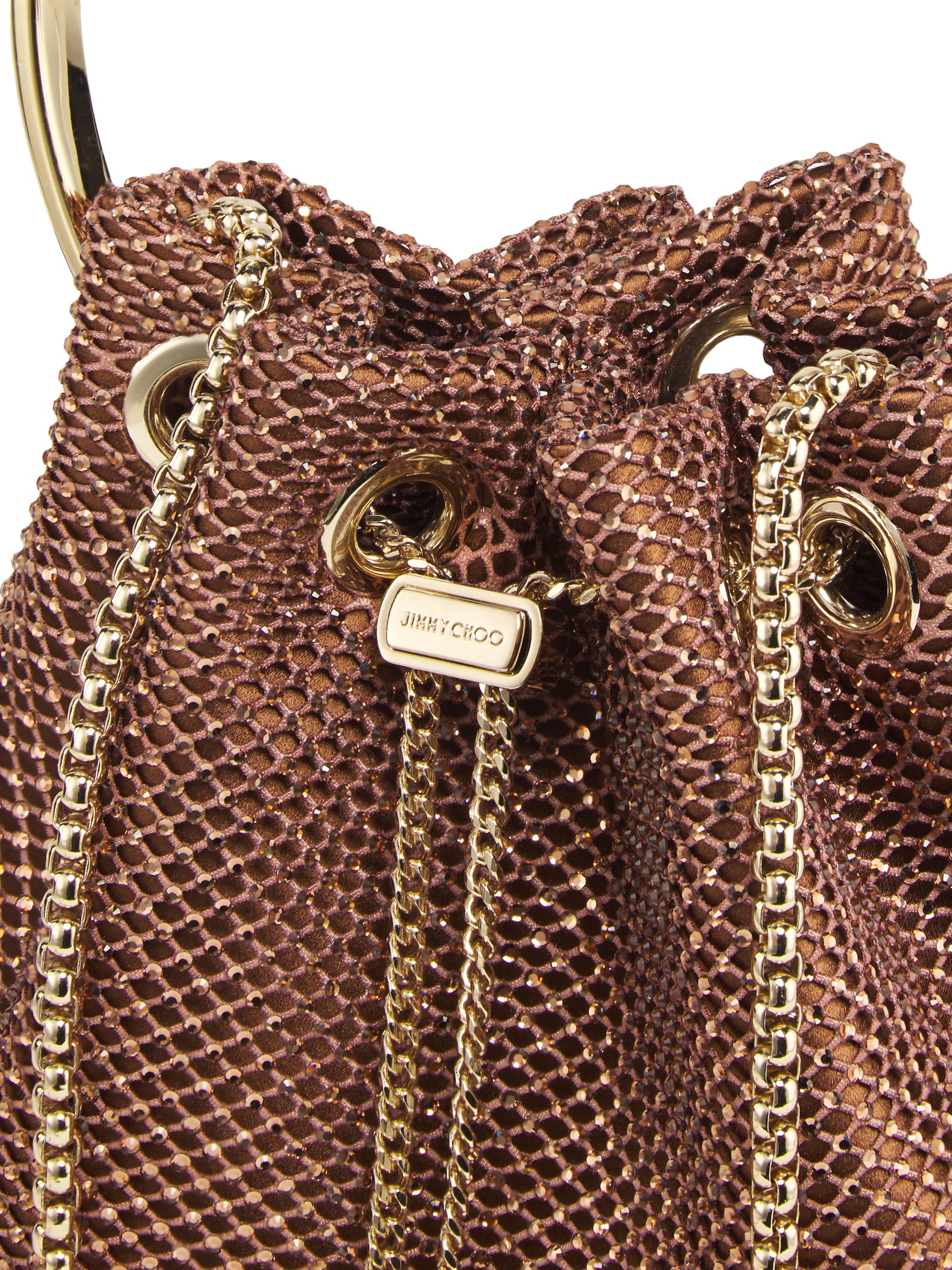 Jimmy Choo Bon Bon Crystal Mesh Top Handle Bag | Saks Fifth Avenue