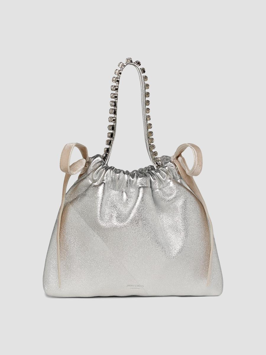 Jimmy Choo Mini Metallic Leather Top Handle Bag | Saks Fifth Avenue