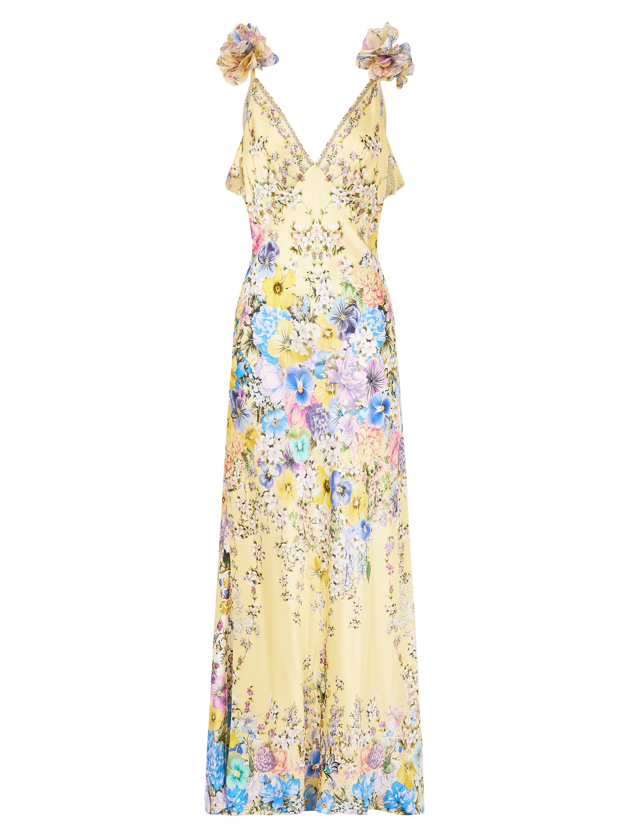 Camilla Floral Silk Slip Maxi Dress | Saks Fifth Avenue