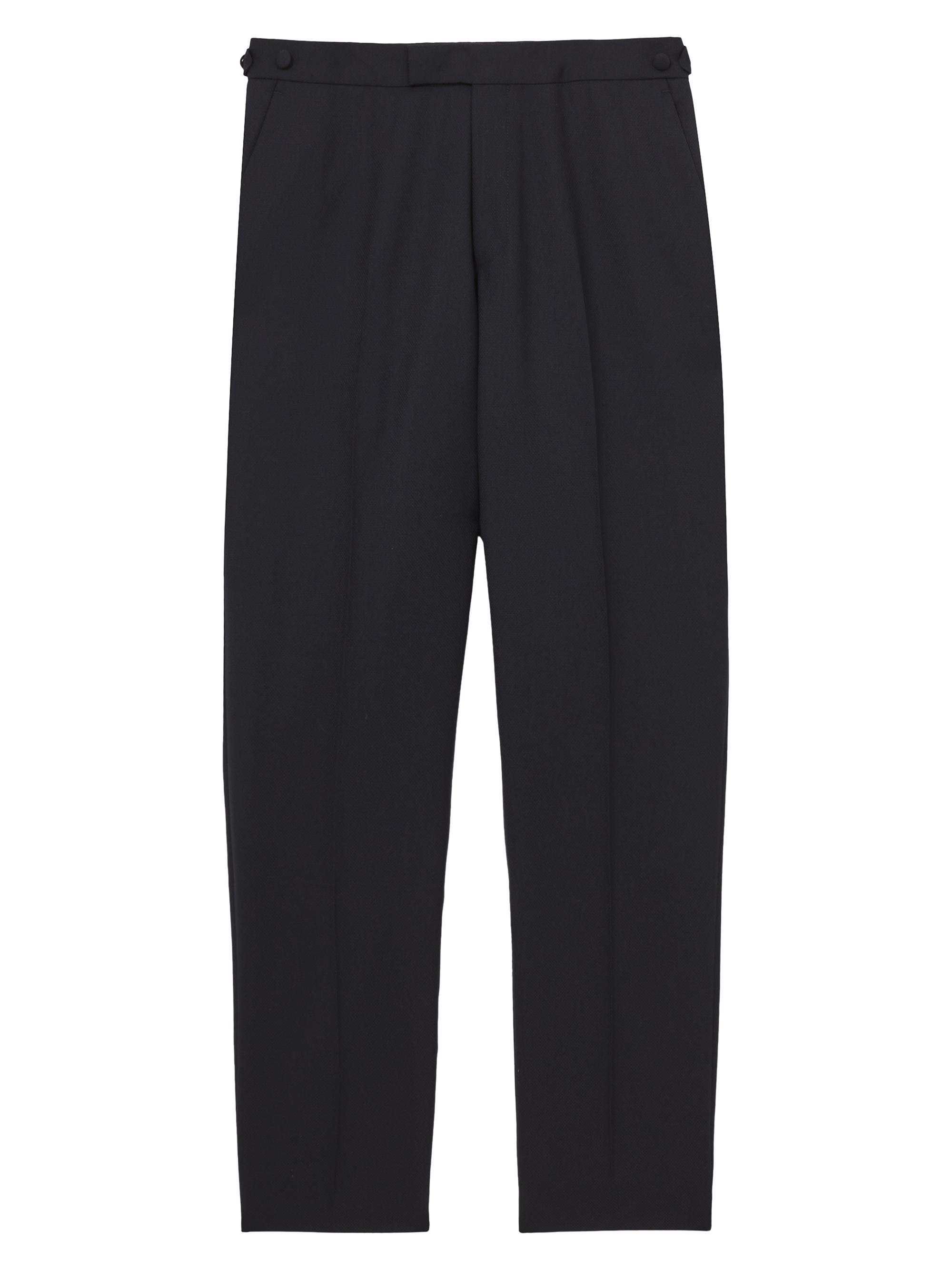 Reiss Men's Sinatra Wool-Blend Tuxedo Trousers - Navy