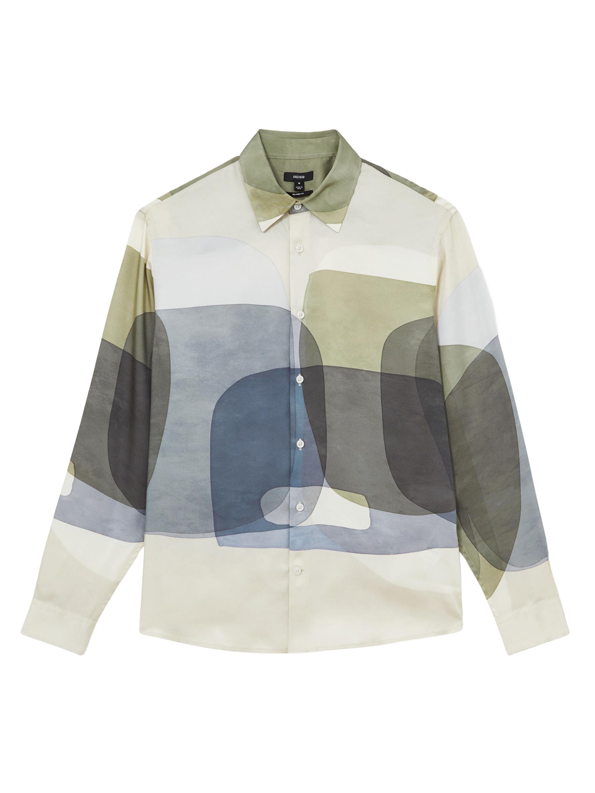 Reiss Men's Felix Abstract-Print Shirt