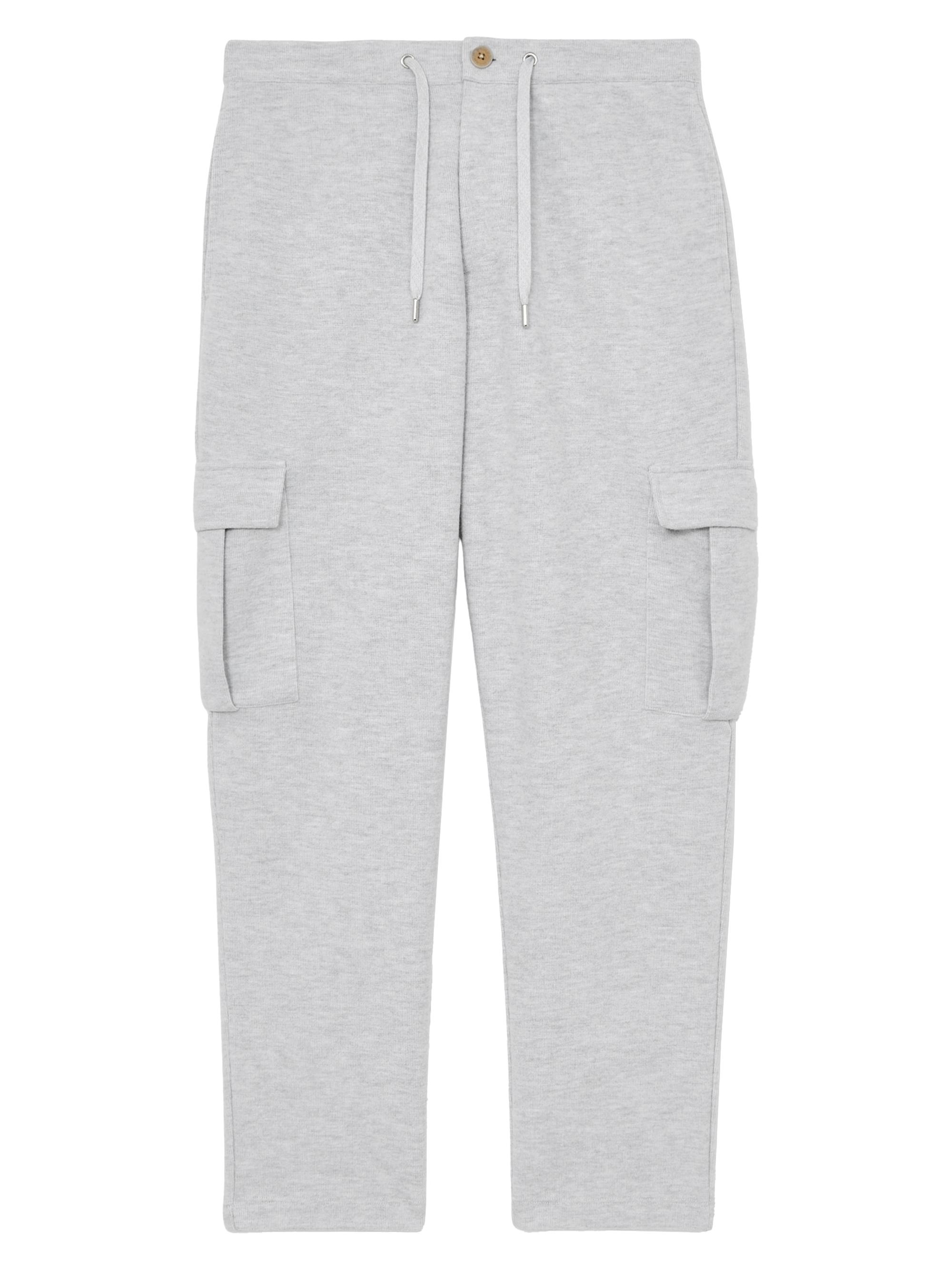 Reiss Men's Willan Cargo Sweatpants - Grey Marl