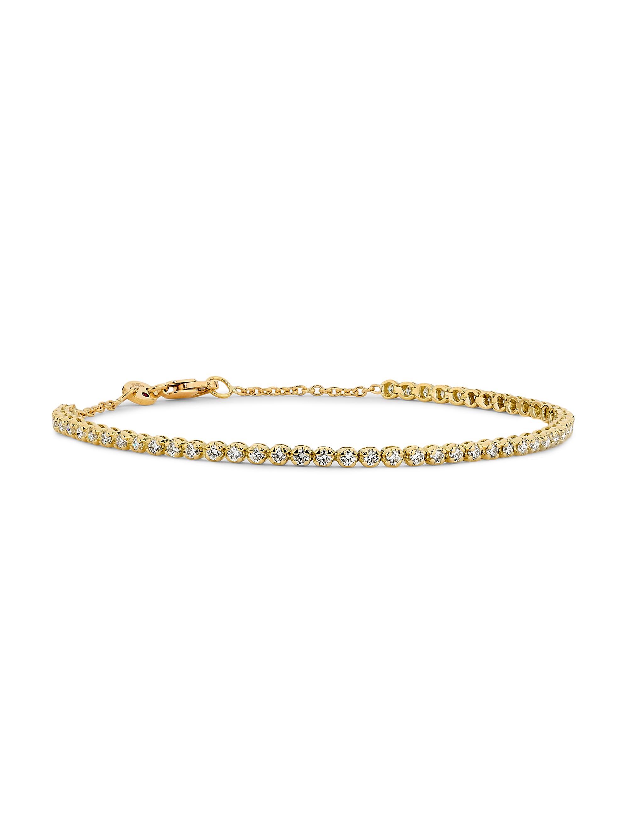 Roberto Coin Women's 18K Gold & 1.00 TCW Diamond Tennis Bracelet - Yellow Gold