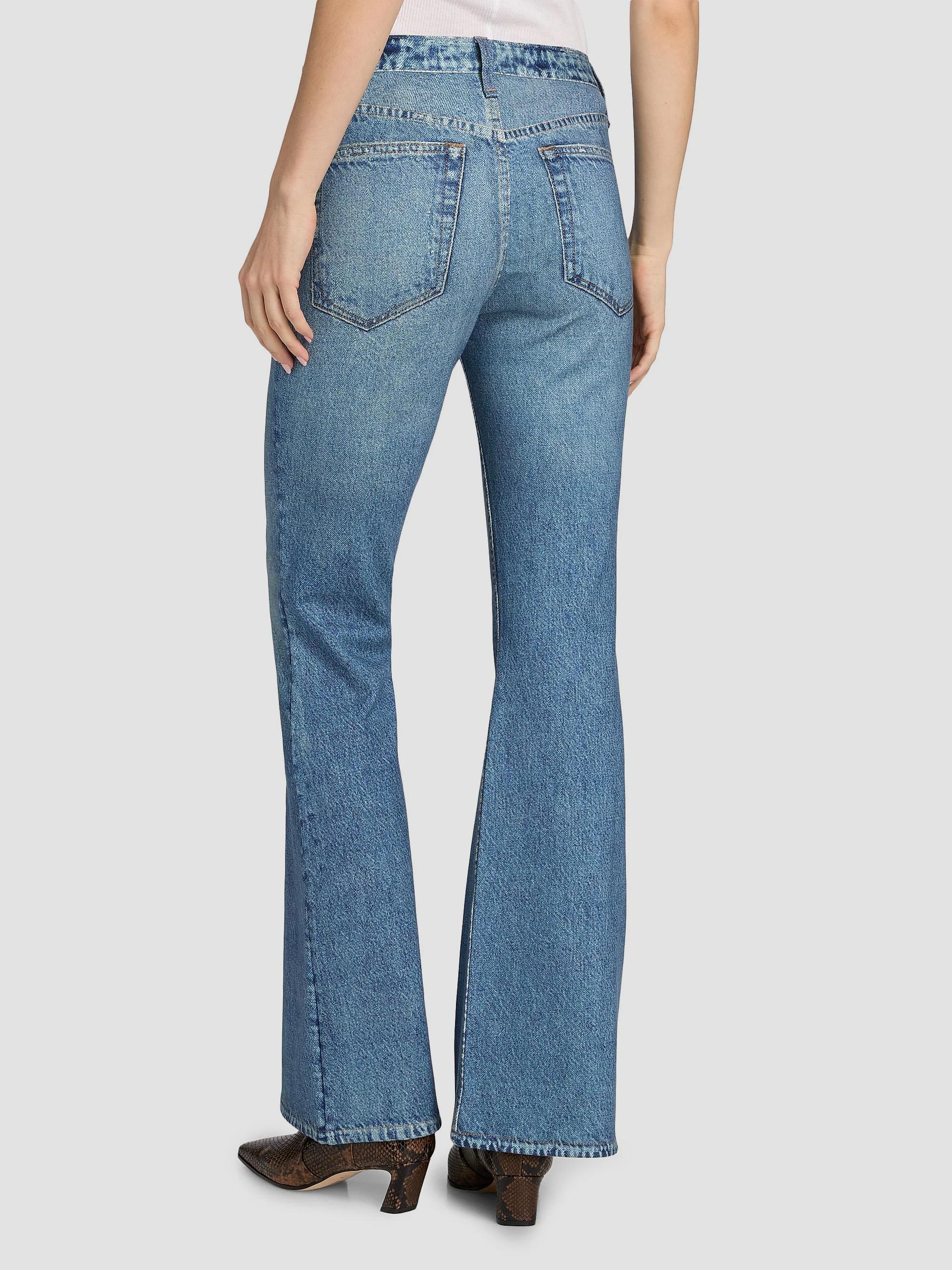 rag & bone rb Miramar Dahlia Ponte Mid-Rise Bootcut Pants | Saks