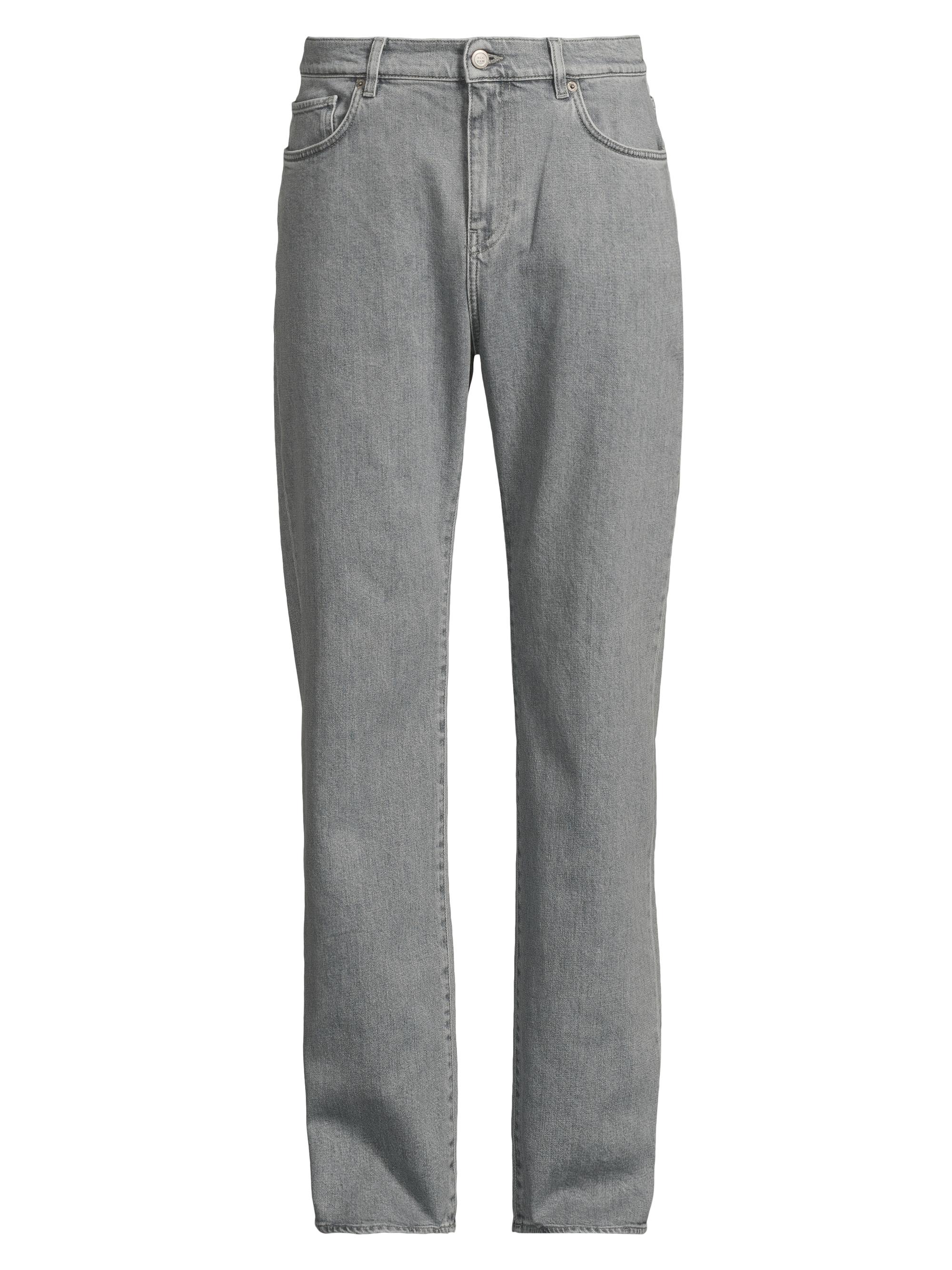 BLK DNM Men's Relaxed Straight Jeans - Light Grey Tonal