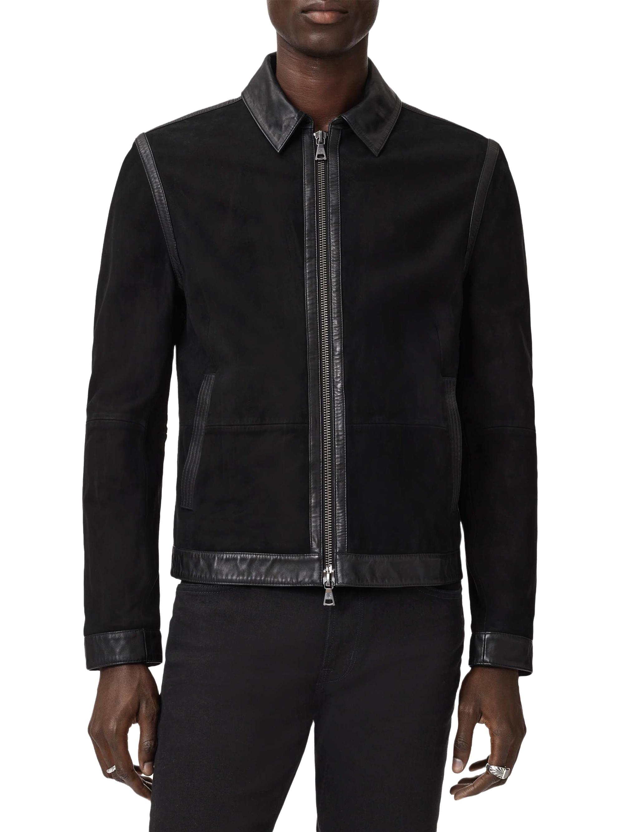 John Varvatos Jaxon Waxed Suede Jacket | Saks Fifth Avenue