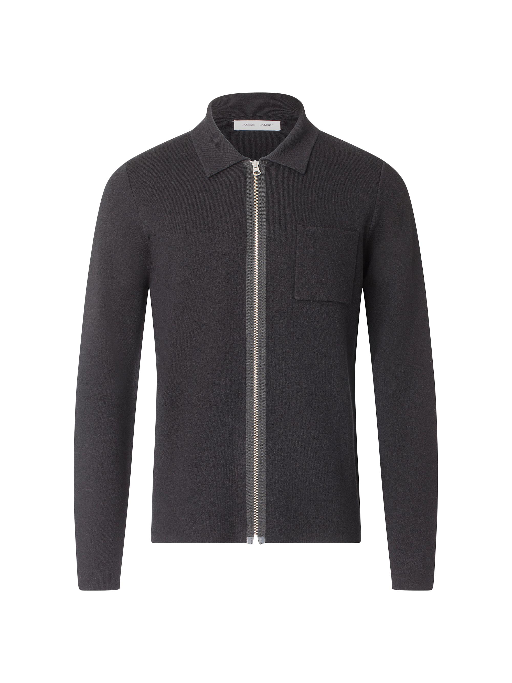 Samsoe Samsoe Men's Guna Zip-Front Jacket - Black Oyster