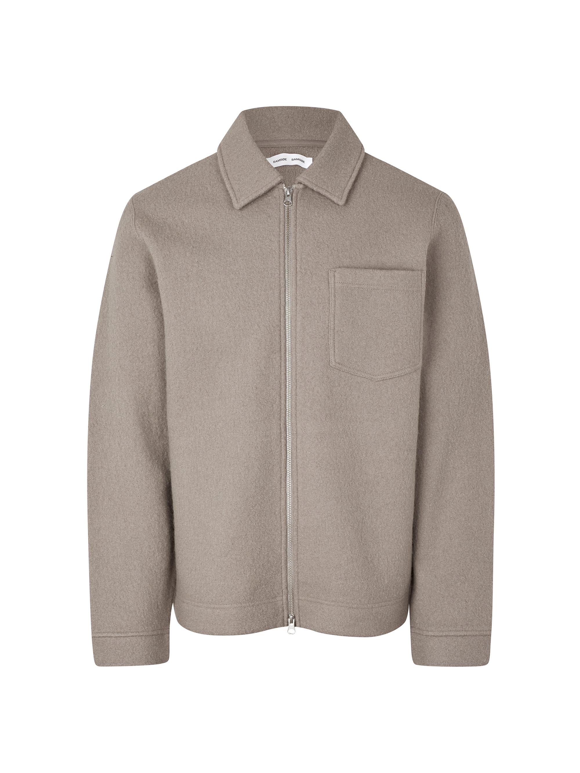 Samsoe Samsoe Men's Hannes Wool Jacket - Elephant