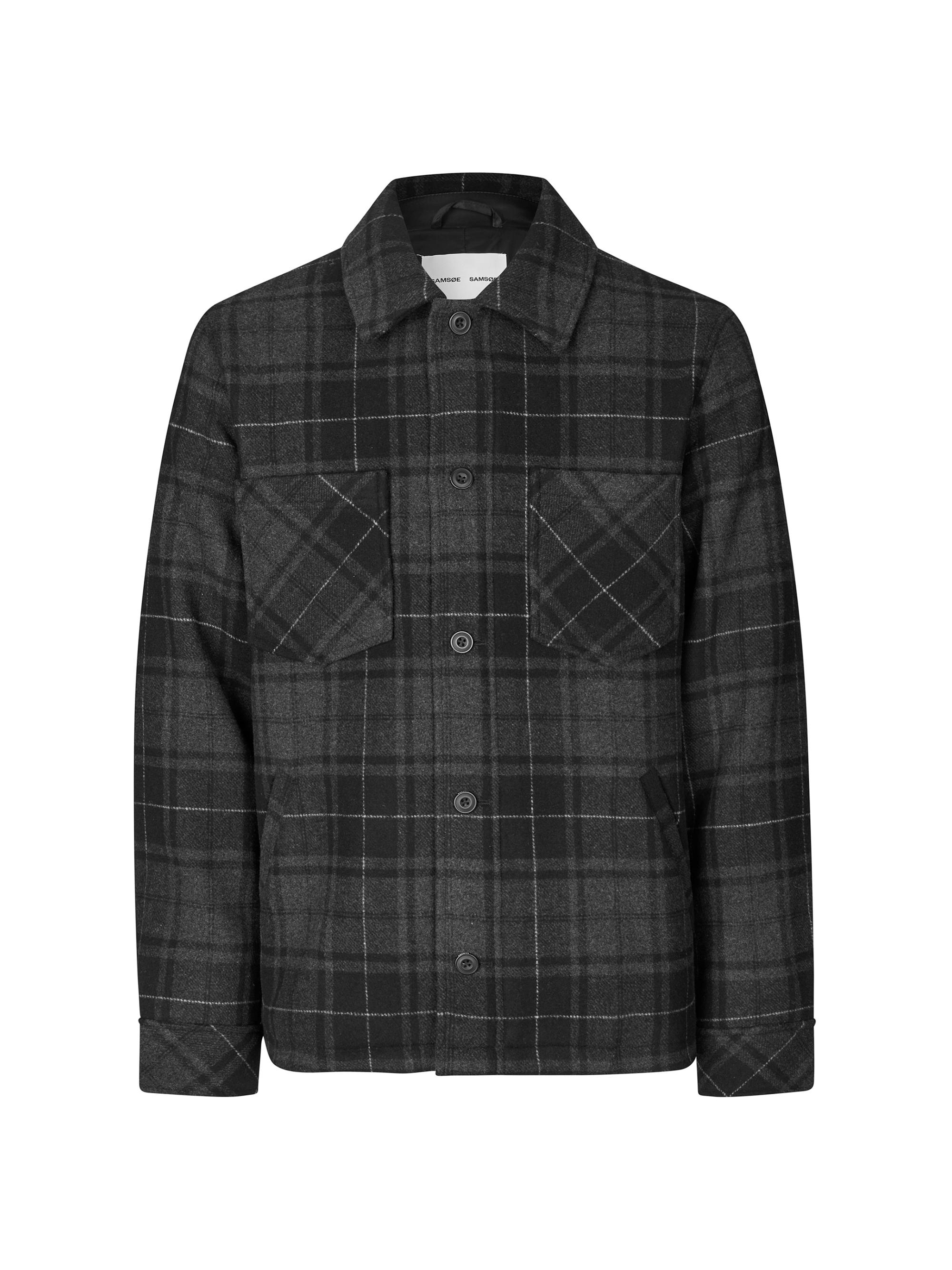 AMI Paris Check Cotton Knit Overshirt | Saks Fifth Avenue
