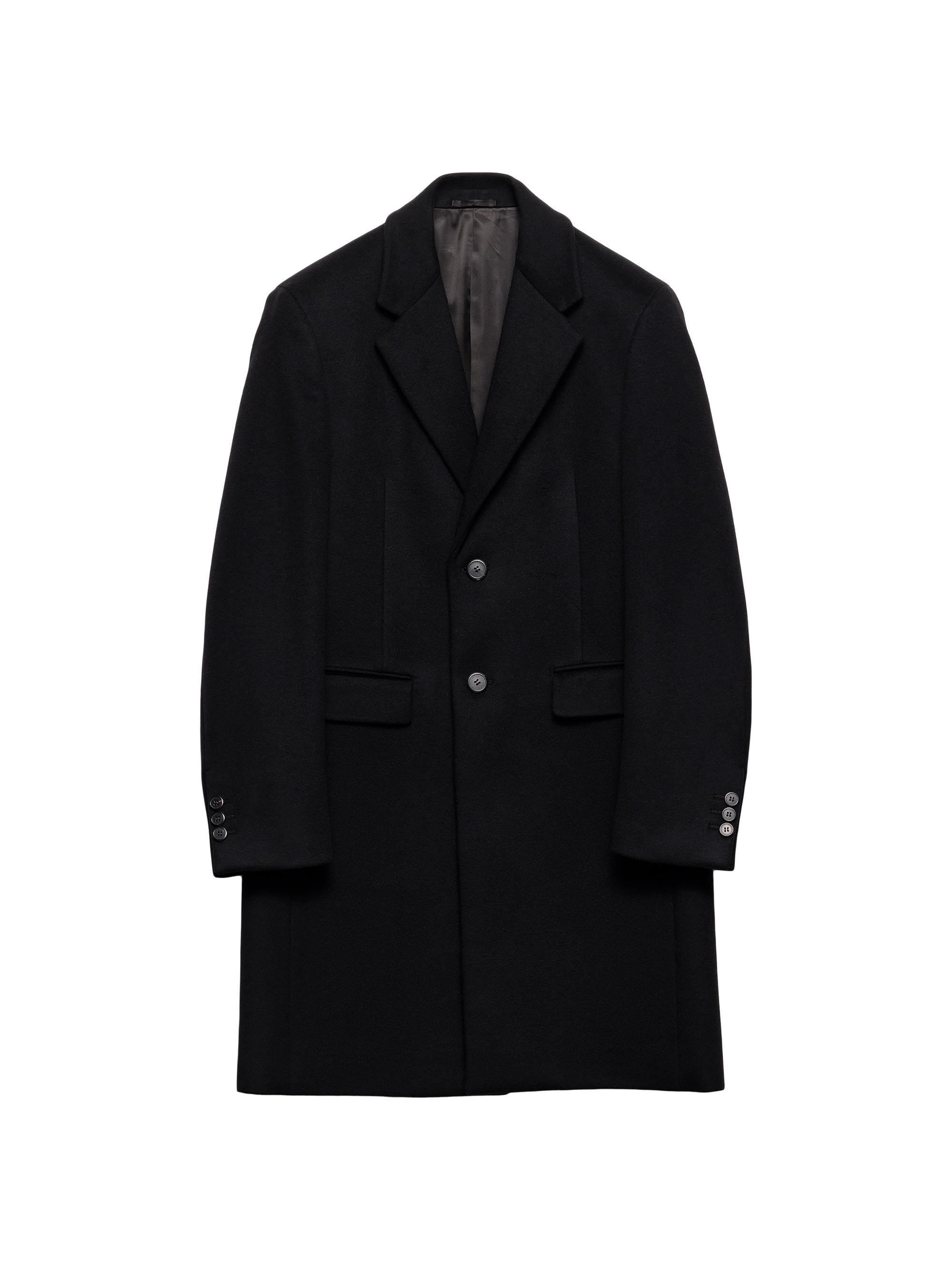 Prada Single-Breasted Wool Blend Coat | Saks Fifth Avenue