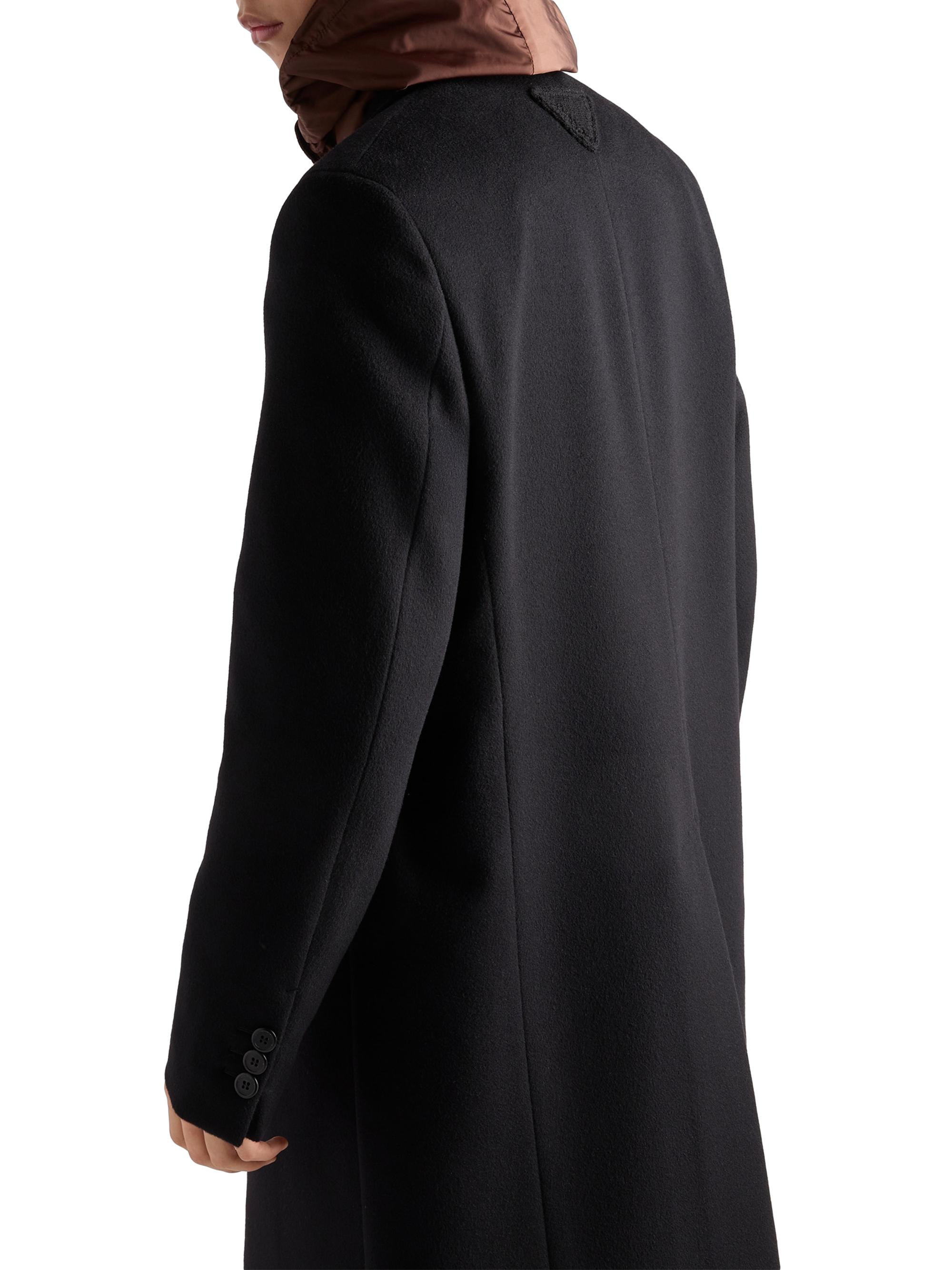 Prada Single-Breasted Wool Blend Coat | Saks Fifth Avenue