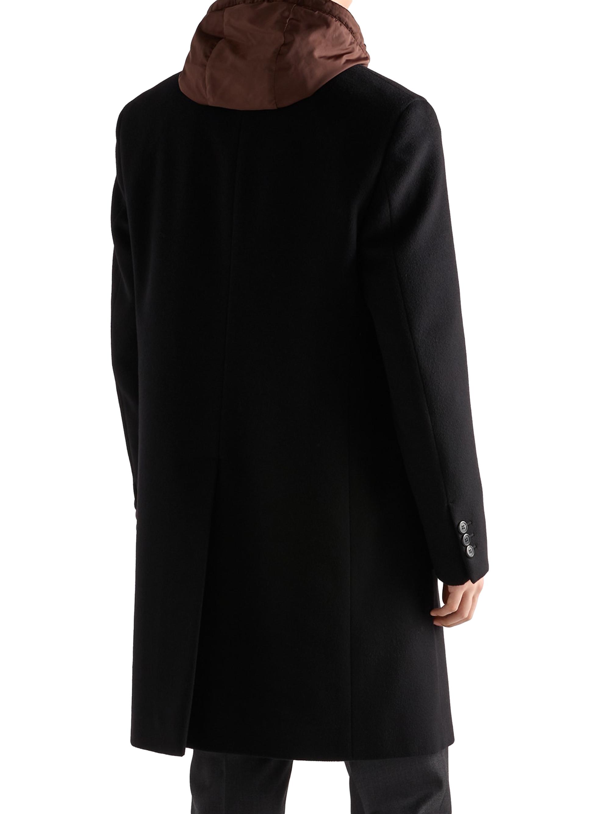 Prada Single-Breasted Wool Blend Coat | Saks Fifth Avenue