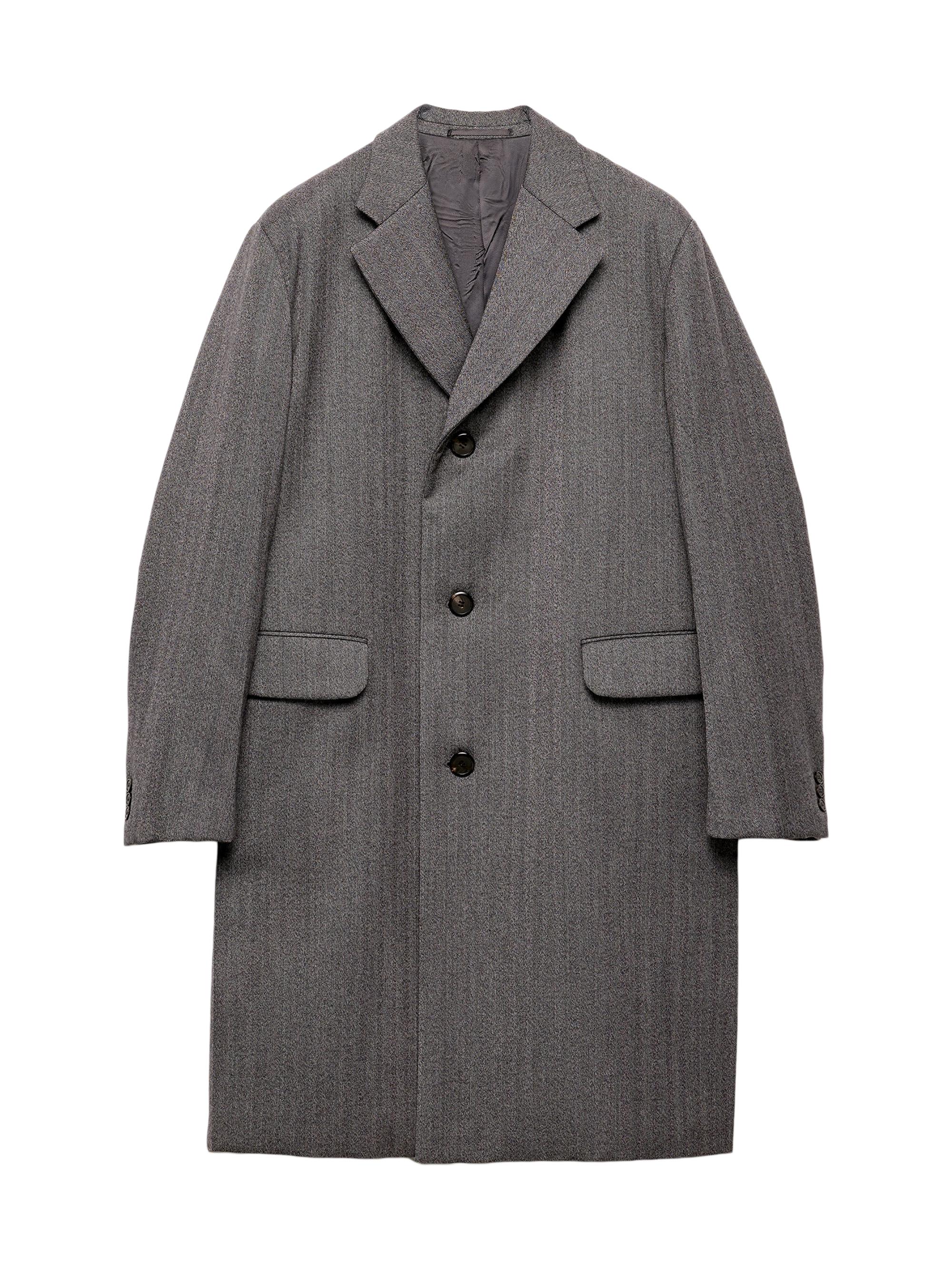 Prada Single-Breasted Wool Blend Coat | Saks Fifth Avenue