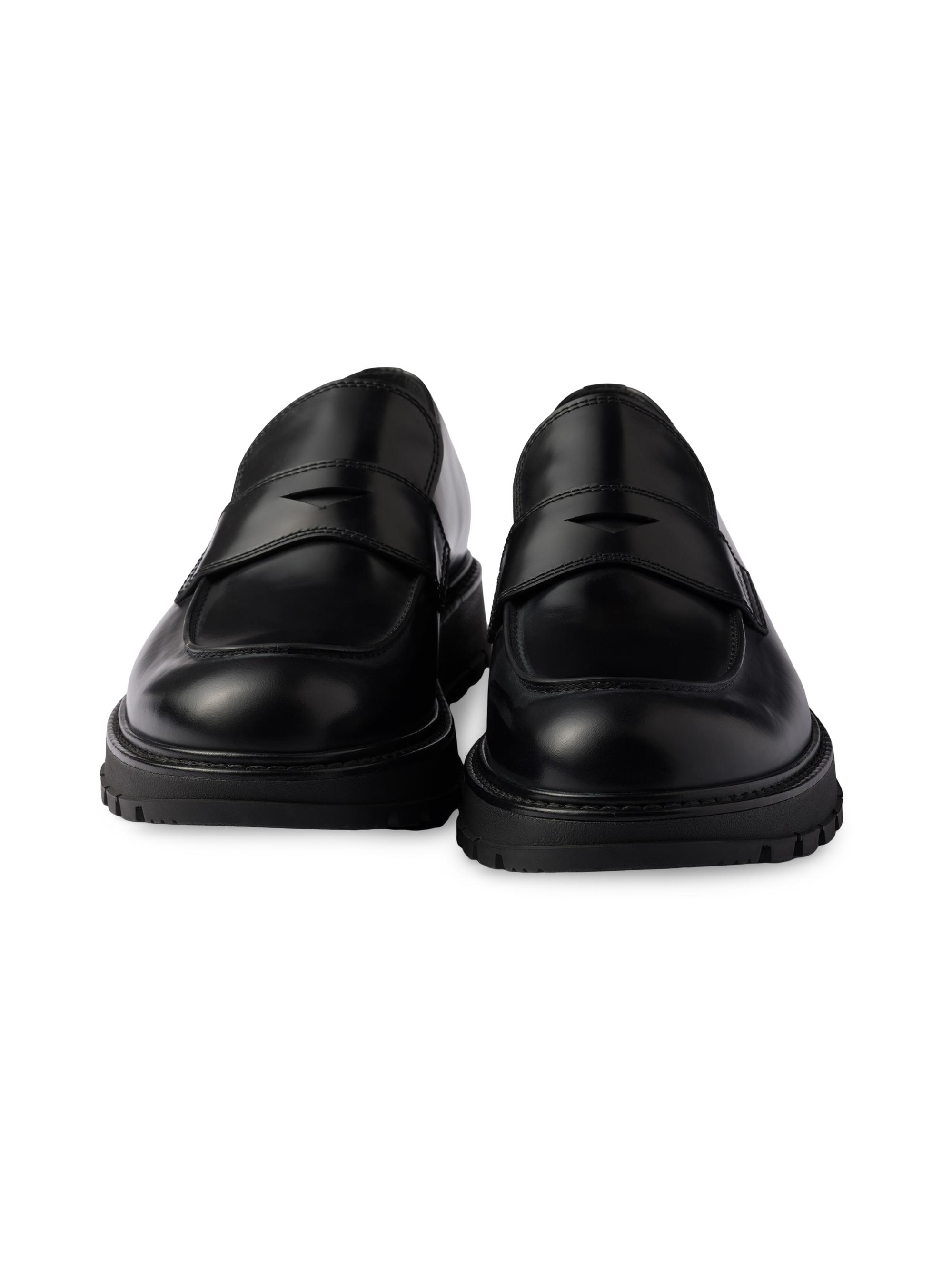 Prada Brushed Leather Loafers | Saks Fifth Avenue