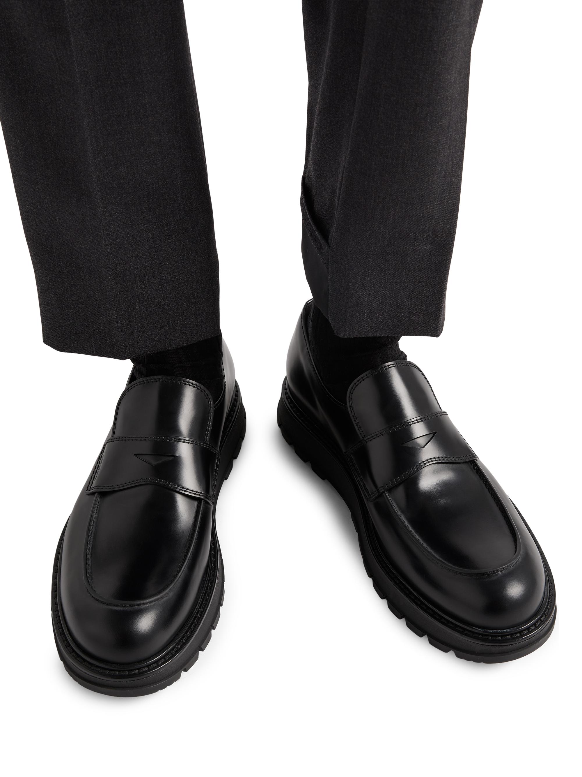 Prada Brushed Leather Loafers | Saks Fifth Avenue